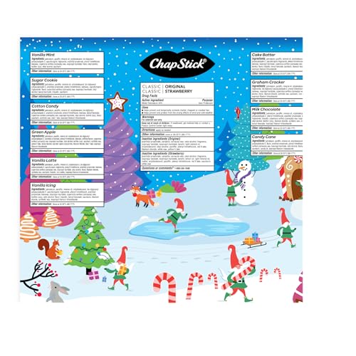 ChapStick 12 Days of Holiday Advent Calendar Lip Balm Gift Set - 0.15 Oz - Image 9
