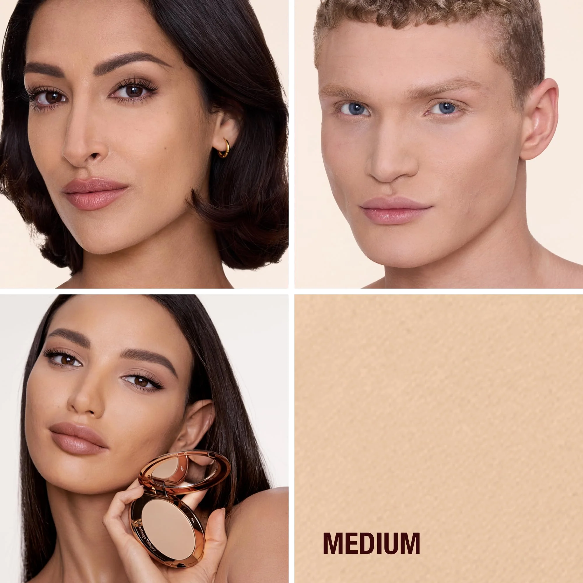 Charlotte Tilbury Airbrush Flawless Finish Setting Powder - Pore-Blurring Pressed Powder for Face Makeup to Minimize Shine with a Soft-Focus Finish - 2 Medium - Image 10