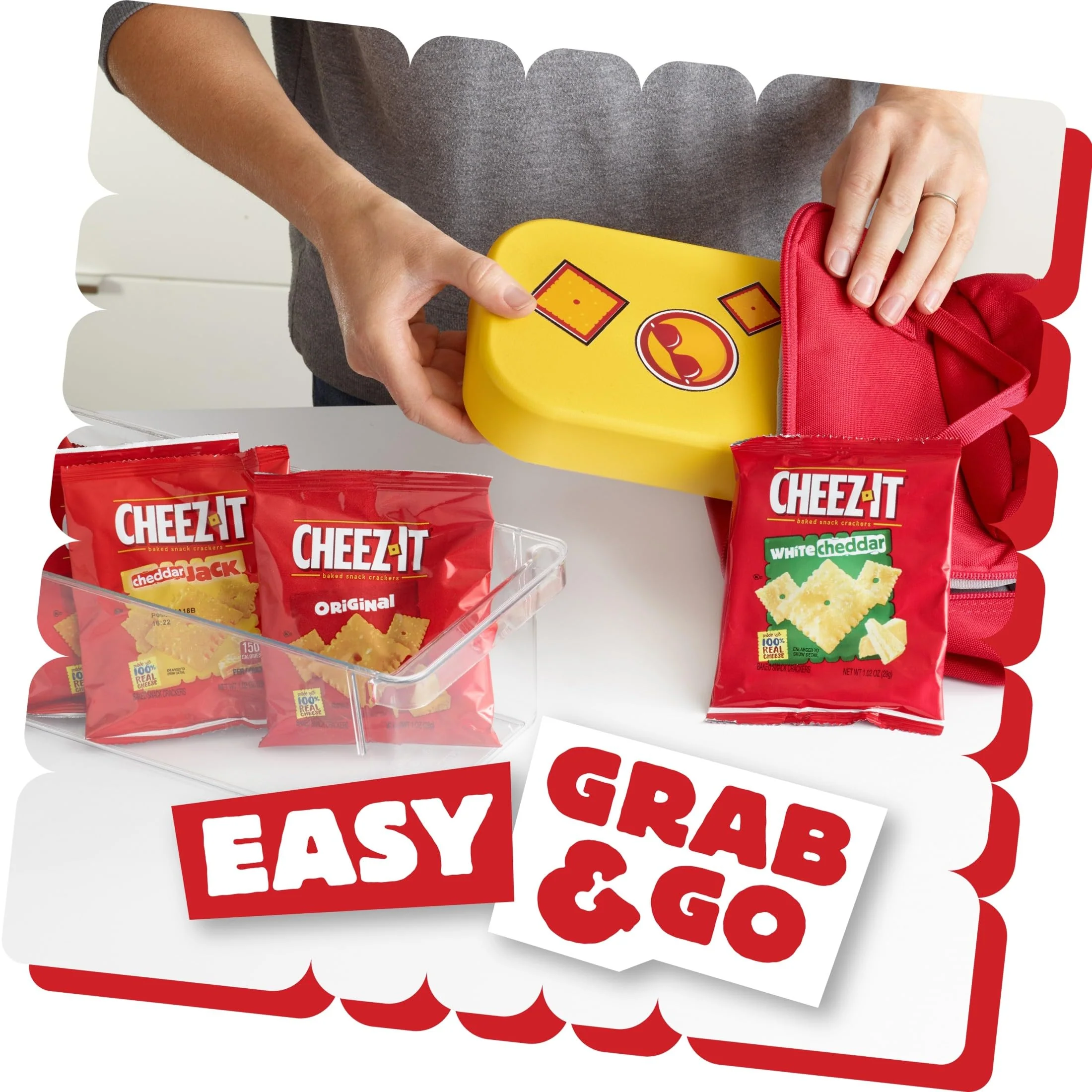 Cheez-It Cheese Crackers, Baked Snack Crackers, Lunch Snacks, Variety Pack, 12.1oz Box (12 Packs) - Image 5