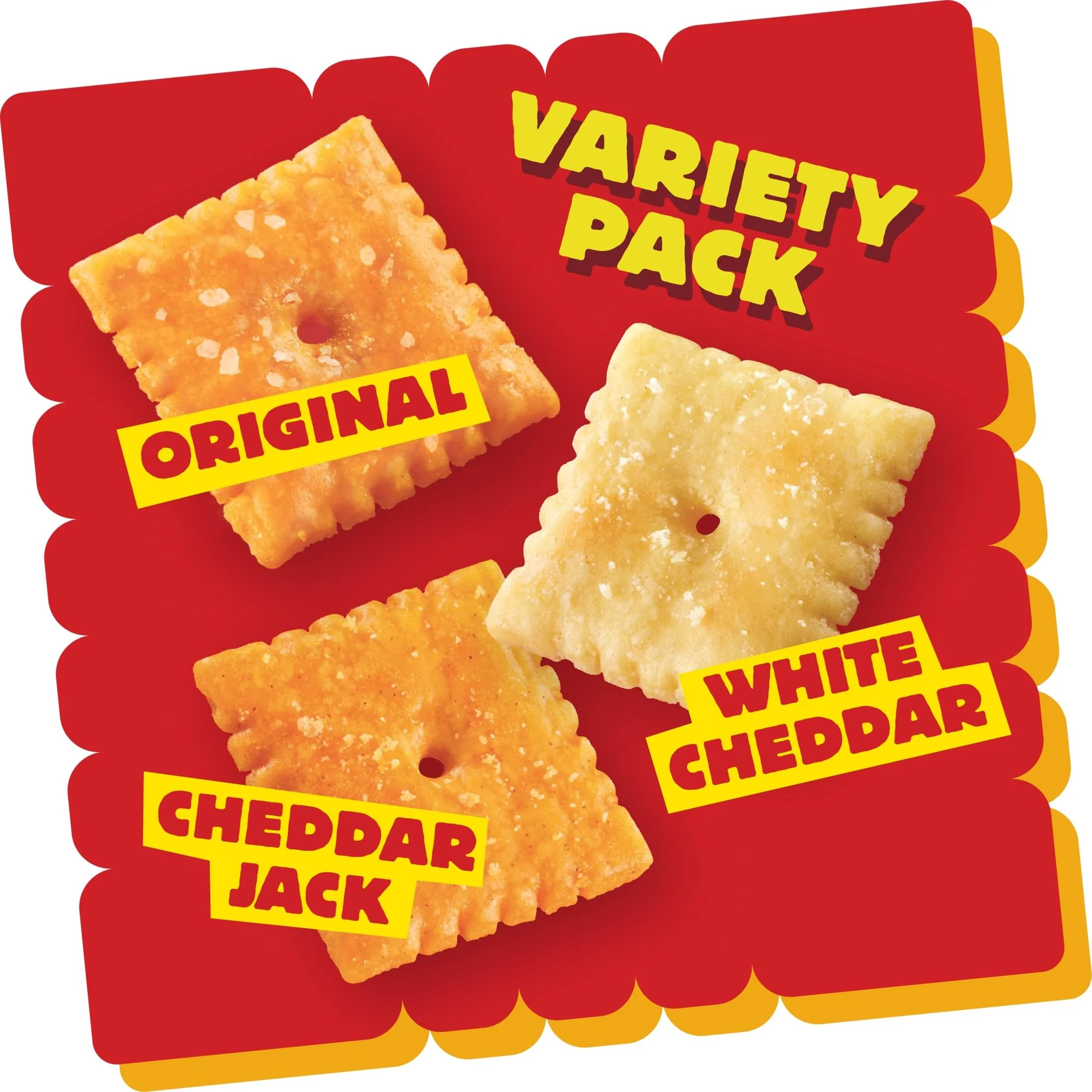 Cheez-It Cheese Crackers, Baked Snack Crackers, Lunch Snacks, Variety Pack, 12.1oz Box (12 Packs) - Image 6