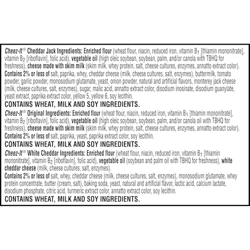 Cheez-It Cheese Crackers, Baked Snack Crackers, Lunch Snacks, Variety Pack, 12.1oz Box (12 Packs) - Image 9
