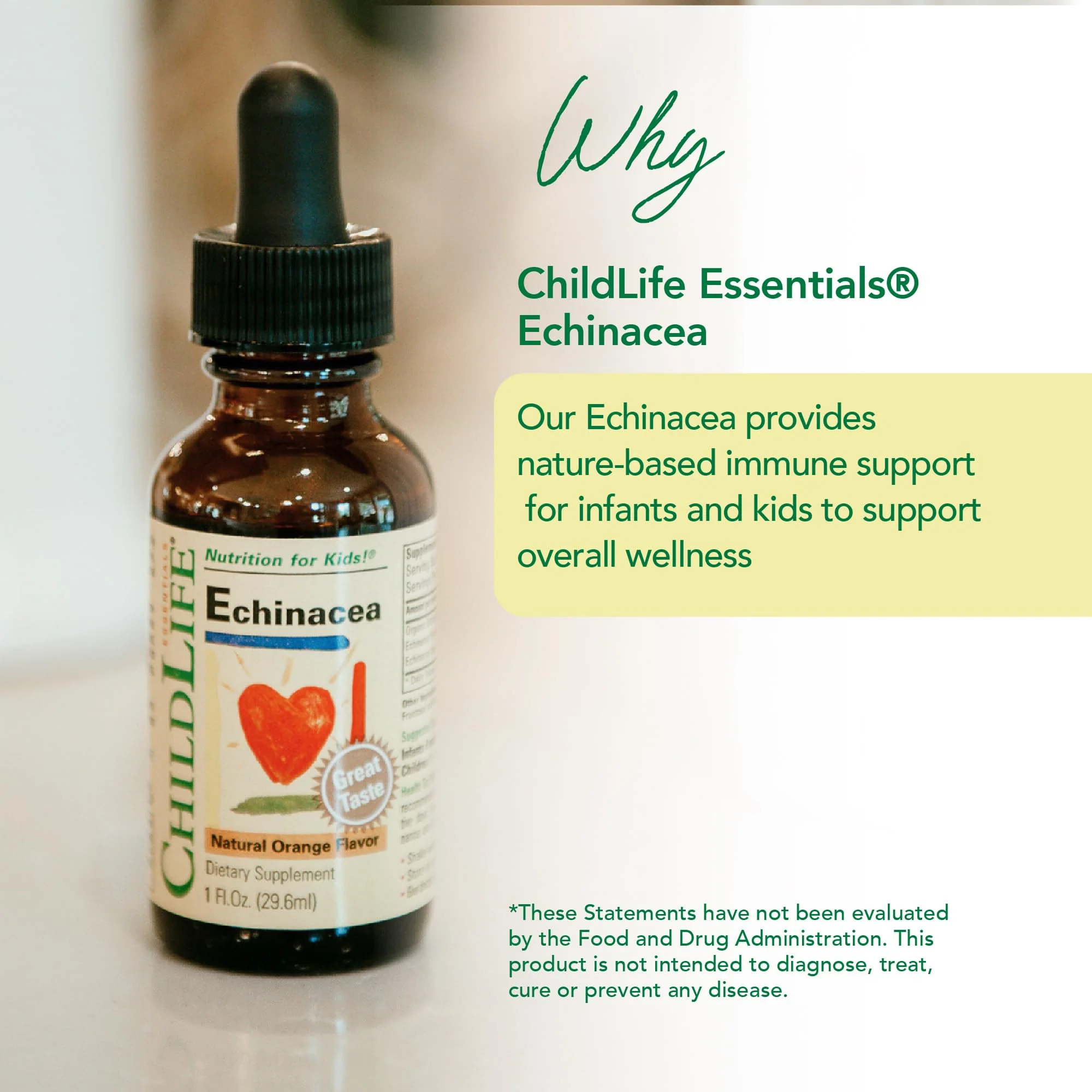 CHILDLIFE ESSENTIALS Echinacea for Kids - Kids Echinacea Drops, Liquid Tincture, Alcohol Free Supplement for Babies, Toddlers, Children - Natural Orange, 1 Fl Oz (Pack of 1) - Image 6