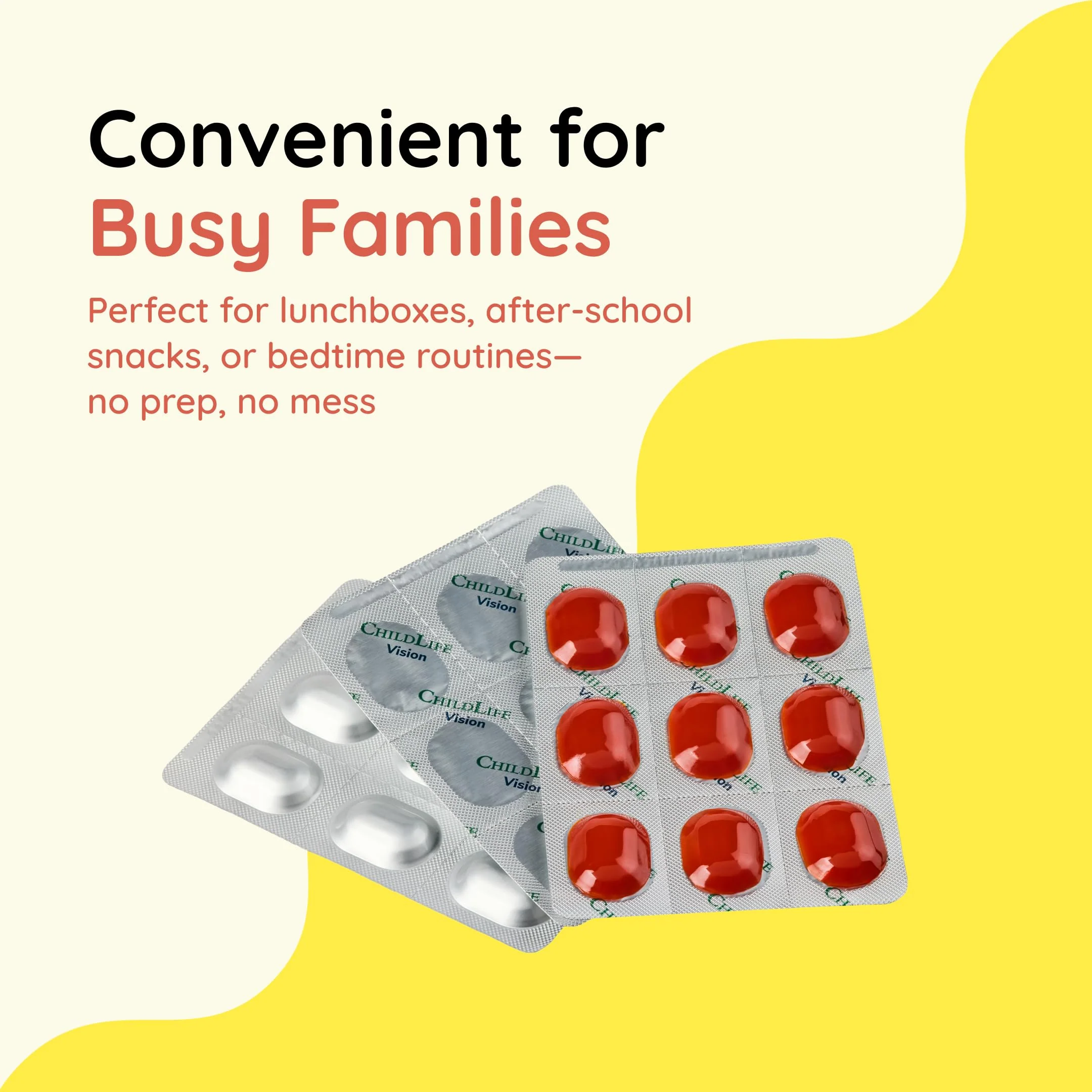CHILDLIFE ESSENTIALS Healthy Vision SoftMelts - Eye Vitamins for Kids, Lutein Gummies, Lutein and Zeaxanthin Supplements, Eye Health Gummies, Lutein Children, Great Taste - Natural Berry, 27 Tablets - Image 8