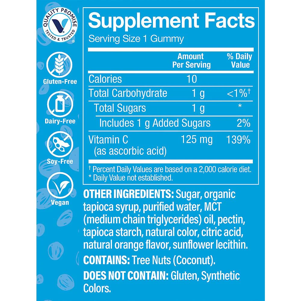 ChildrenaTMs Vitamin C Gummies a" Immune Support a" Orange (90 Gummies) - Image 4