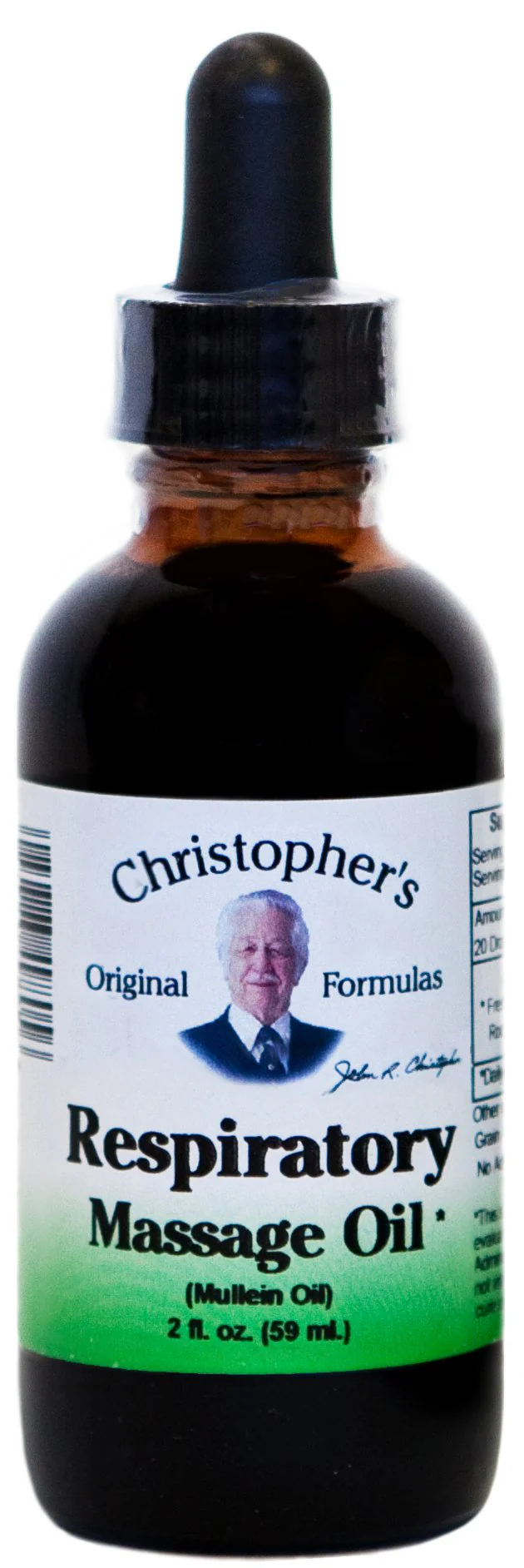 Christopher’s Original Formulas Respiratory Massage Oil, Herbal Blend for Lungs & Sinuses, 2 oz