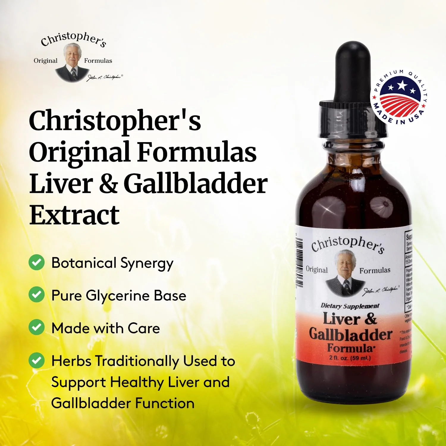 Christopher's Original Formulas Liver & Gallbladder Formula, Herbal Supplement for Detox & Digestive Support, 2 fl oz - Image 2