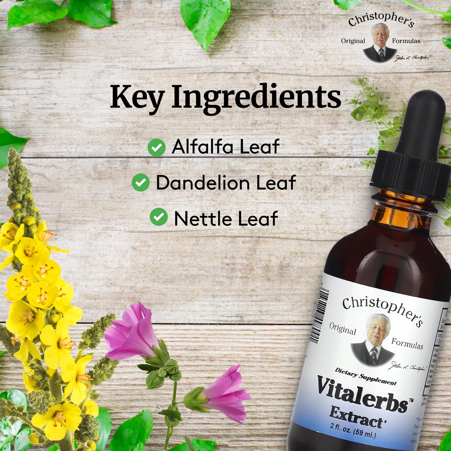 Christopher's Original Formulas Vitalerbs Extract, Nutrient-Rich Herbal Supplement, 2 oz - Image 3