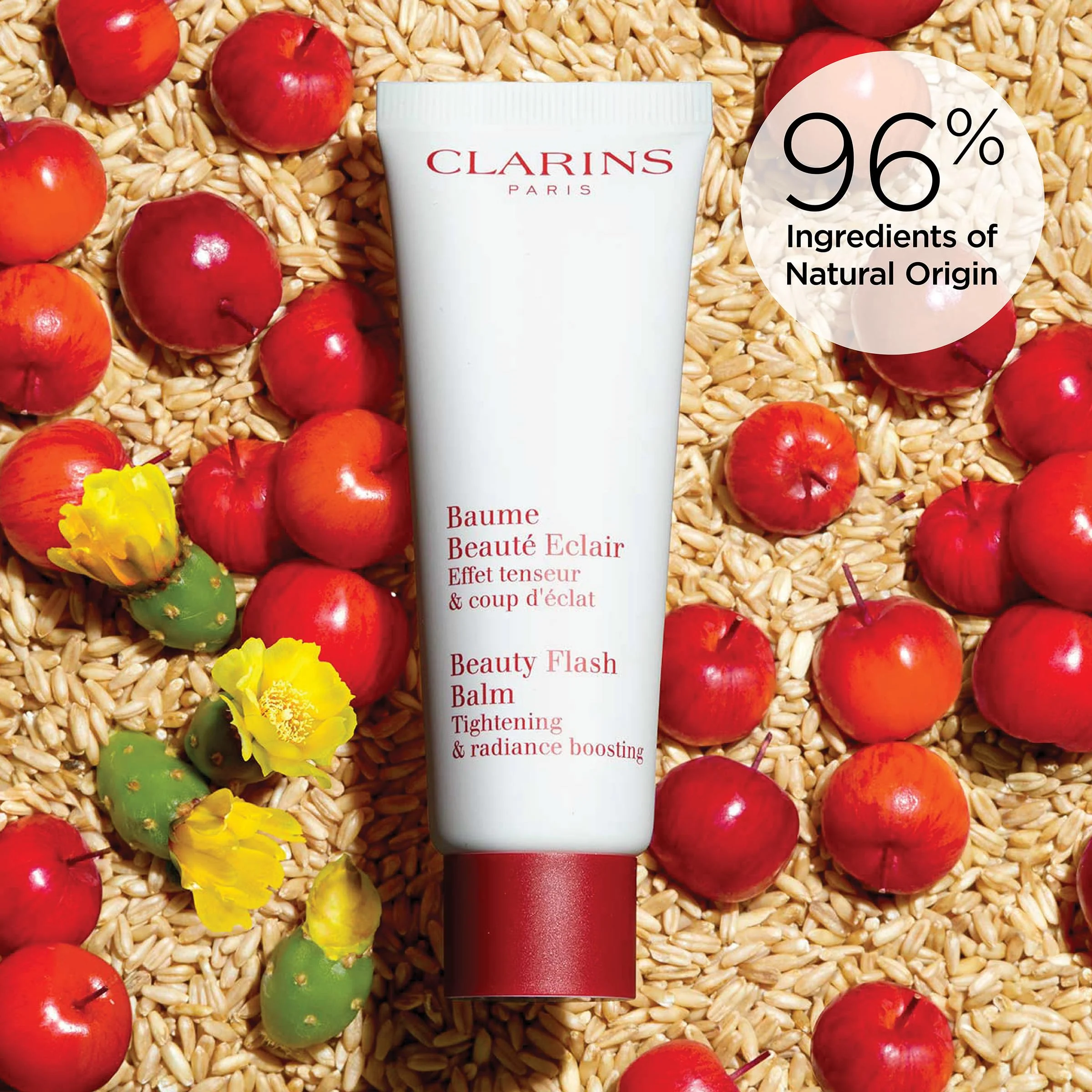 Clarins Beauty Flash Balm | 3-In-1 Hydrating 10-Minute Face Mask, Make-Up Primer, or Quick Pick Me Up Radiance Booster | Moisturizes, Brightens and Visibly Tightens | Non-Oily and Non-Comedogenic - Image 4
