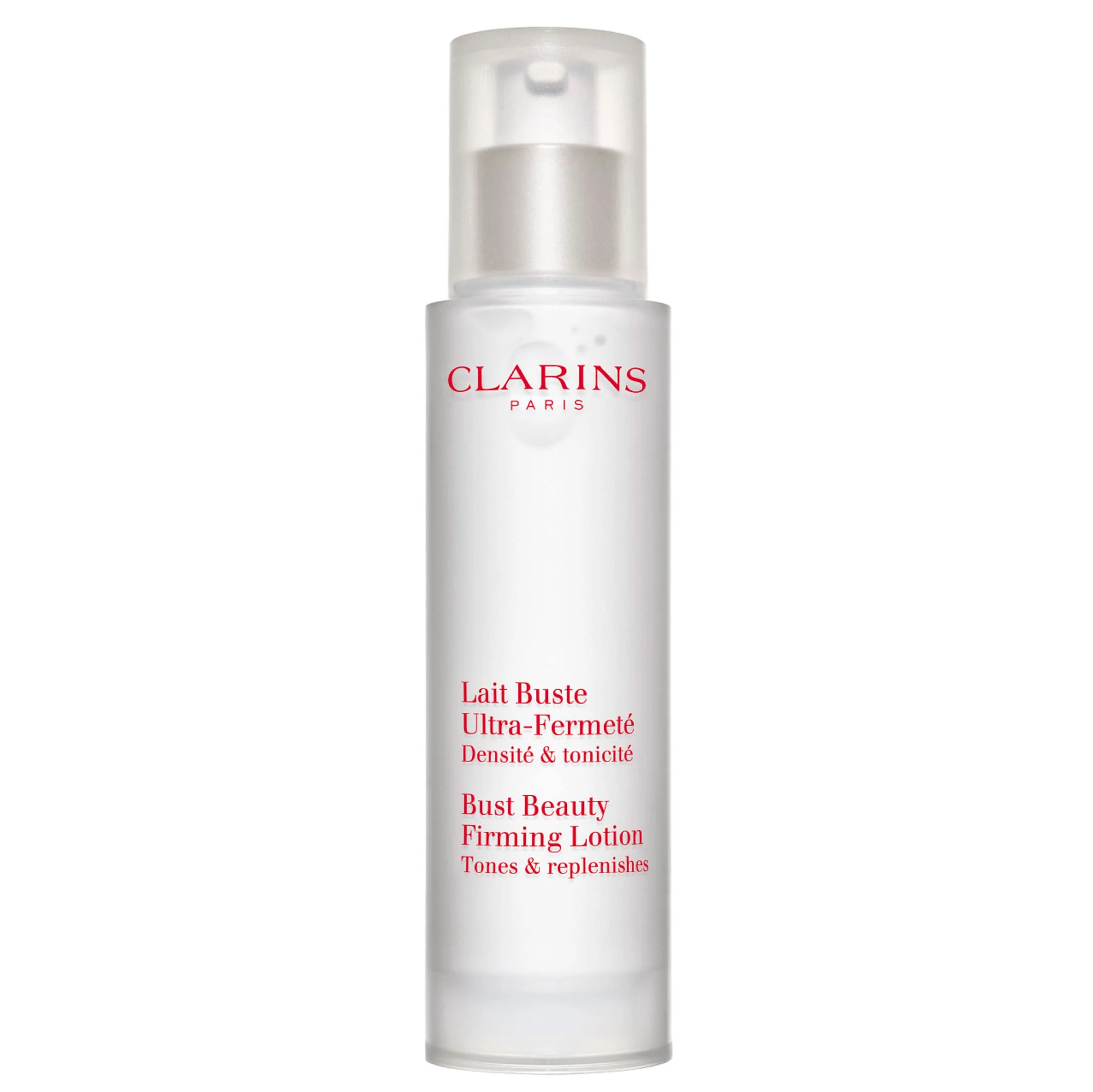 Clarins Bust Beauty Firming Lotion | Visibly Firms, Smoothes and Tones Skin on Bust and Décolleté | Hydrates and Softens | Lightweight and Fast Absorbing | All Skin Types | 1.7 Ounces