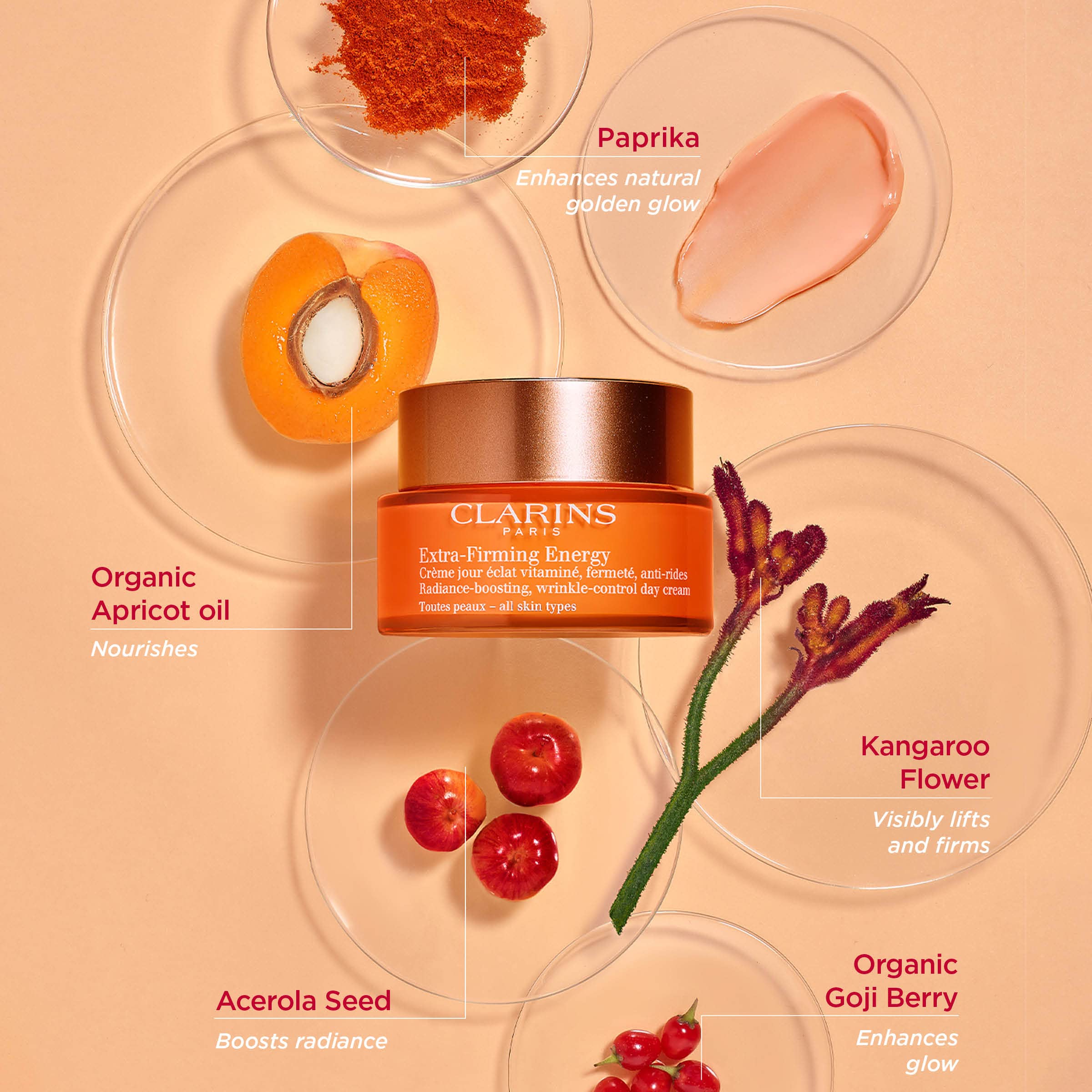 Clarins Extra-Firming Energy Moisturizer | 2-in-1 Anti-Aging Day Cream | Radiance Boost | 1.7 Ounces - Image 5