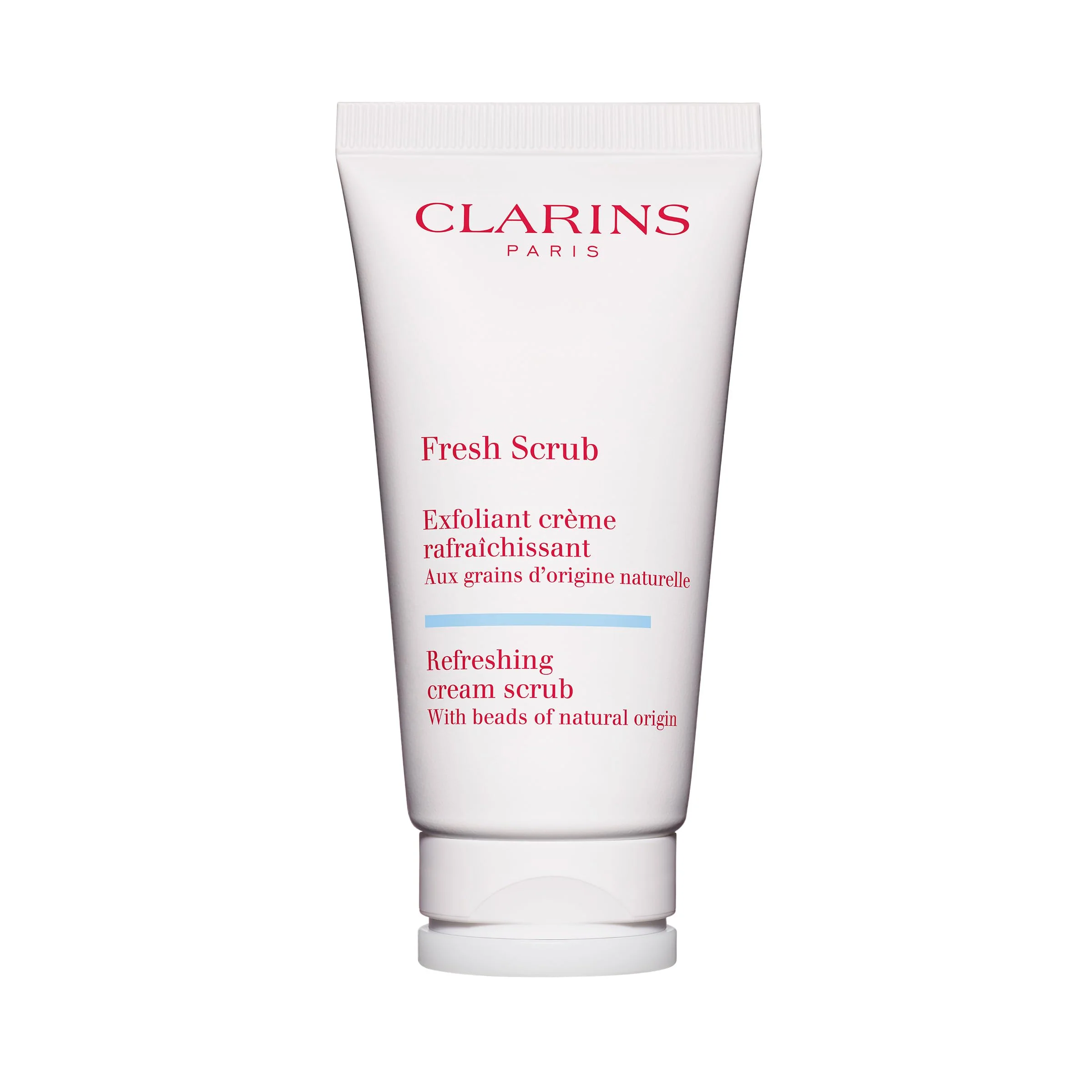 Clarins Fresh Scrub | Award-Winning | Refreshing, Cream-Gel Face Scrub With Natural Beads | Gently Exfoliates, Refreshes and Hydrates | Paraben-Free | SLS -Free | Mineral Oil Free | All Skin Types