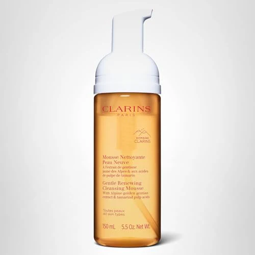 Clarins Gentle Renewing Cleansing Mousse | Cleanses, Gently Exfoliates & Refreshes | Foaming Mousse |Soap-No|SLS-No | Dermatologist Tested | Exfoliating Tamarind Pulp Extract Rich In AHAs | 5.5 Oz - Image 2