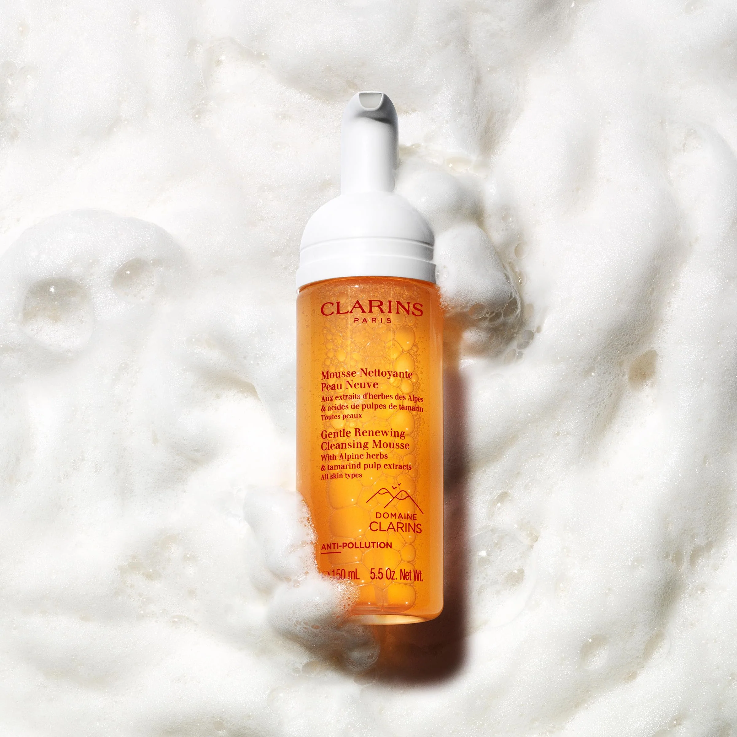 Clarins Gentle Renewing Cleansing Mousse | Cleanses, Gently Exfoliates & Refreshes | Foaming Mousse |Soap-No|SLS-No | Dermatologist Tested | Exfoliating Tamarind Pulp Extract Rich In AHAs | 5.5 Oz - Image 5