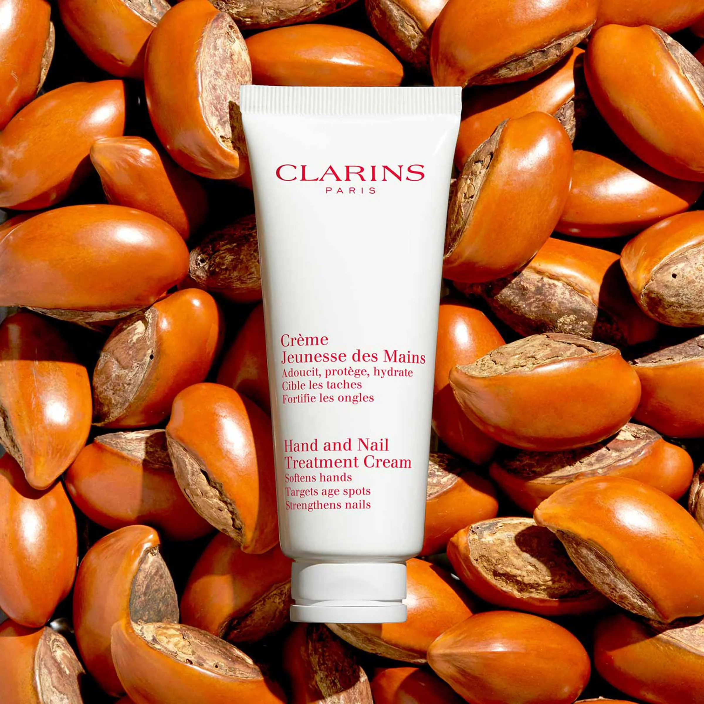 Clarins Hand and Nail Treatment Cream | Award-Winning | Softens, Nourishes and Shields Skin | Strengthens Nails and Conditions Cuticles | Natural Plant Extracts, Including Shea Butter | 3.4 Ounces - Image 3