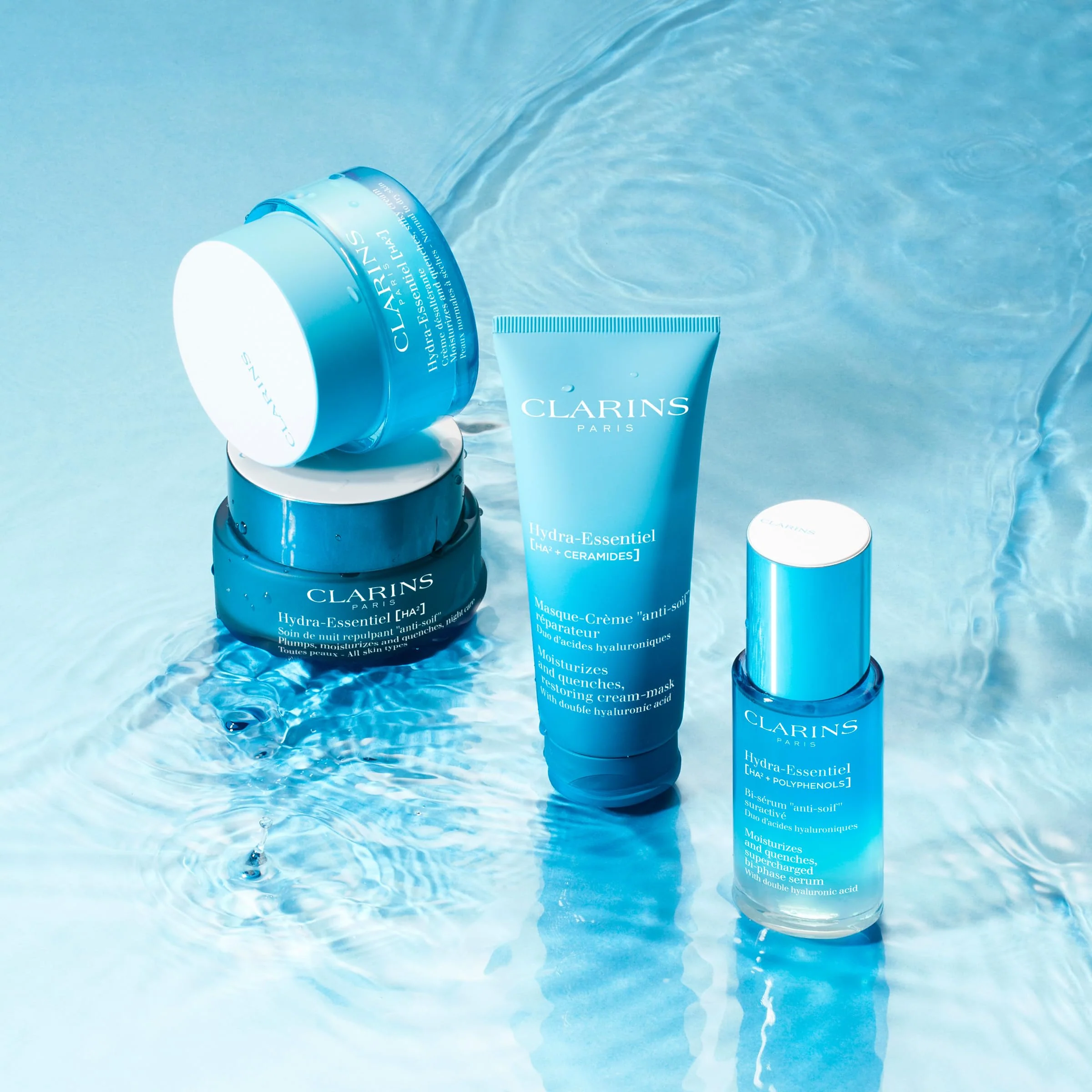 Clarins Hydra-Essentiel Face Mask | Hydrating Face Mask | Visibly Plumper Skin + 24H Hydration* | Revives Radiance | Double Dose Of Hyaluronic Acid | Visibly Smoothes | All Skin Types | 2.5 Oz - Image 2
