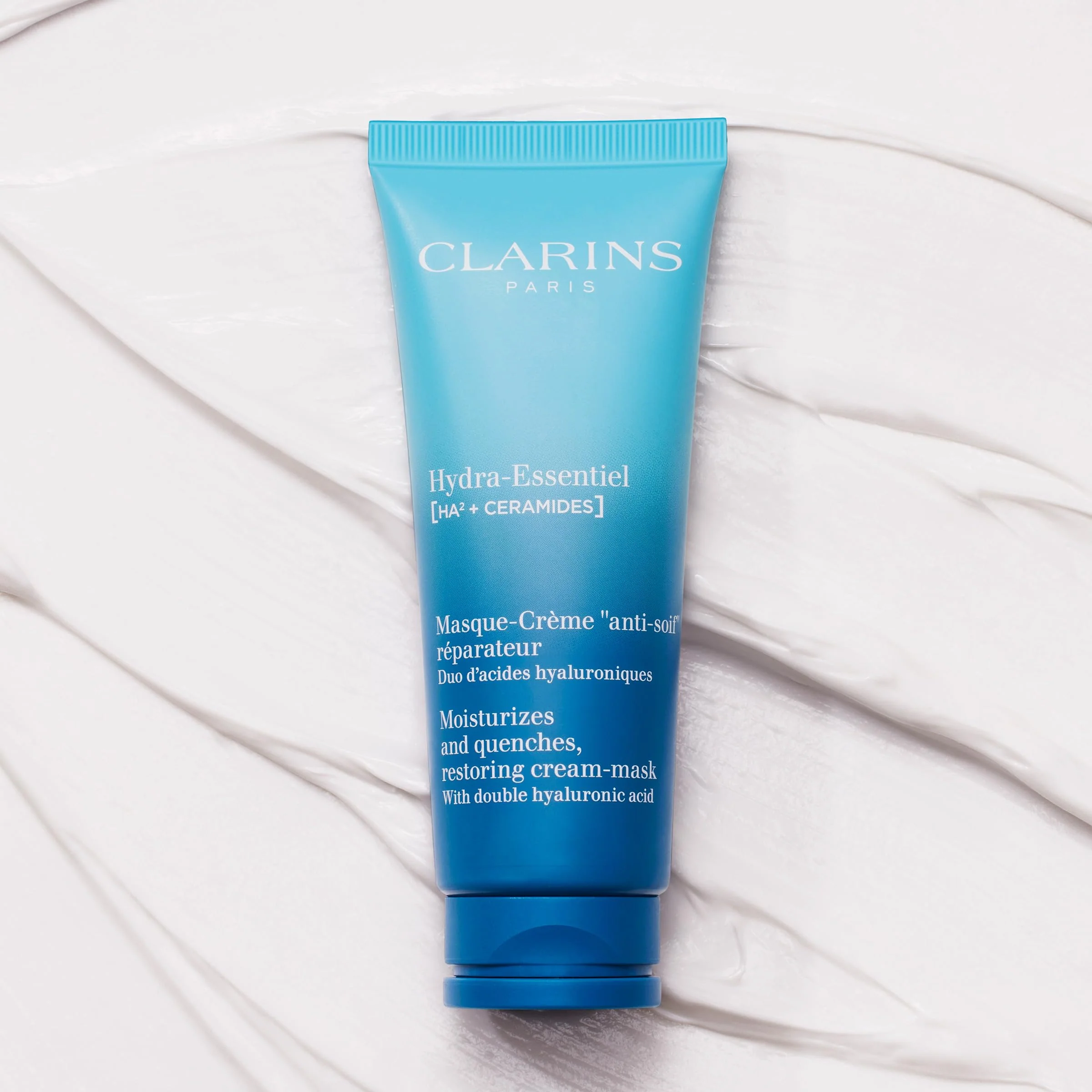 Clarins Hydra-Essentiel Face Mask | Hydrating Face Mask | Visibly Plumper Skin + 24H Hydration* | Revives Radiance | Double Dose Of Hyaluronic Acid | Visibly Smoothes | All Skin Types | 2.5 Oz - Image 5