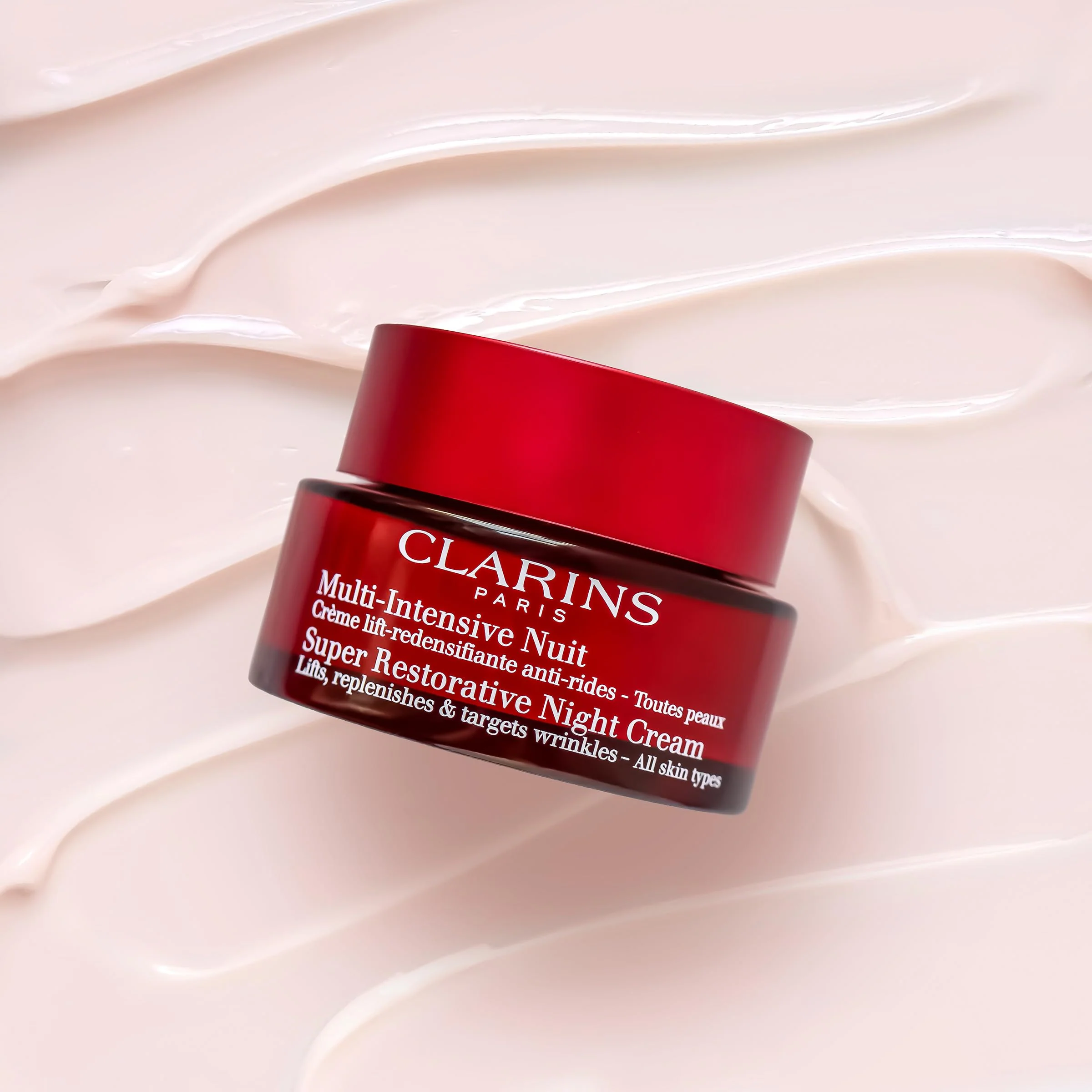 Clarins Super Restorative Night Cream | Anti-Aging Moisturizer For Mature Skin Weakened By Hormonal Changes | Illuminates & Densifies Skin | Lifts & Tones | Targets Spots & Wrinkles | 1.7 Ounces - Image 8