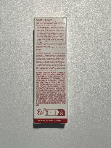 Clarins Total Eye Smooth | 2-In-1 Anti-Aging Eye Cream and 10-Minute Eye Mask | Minimizes Appearance Of Wrinkles, Dark Circles and Puffiness | Visibly Firms and Smoothes | All Skin Types | 0.5 Ounces - Image 7