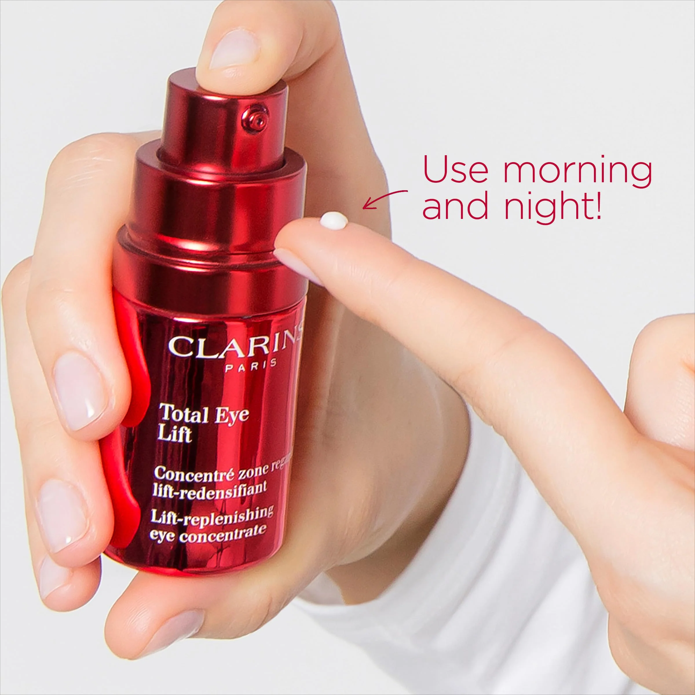 Clarins, Total Lift LiftReplenishing Total Ounce, clear, A high-performance lifting eye concentrate, 0.5 Fl Oz - Image 4