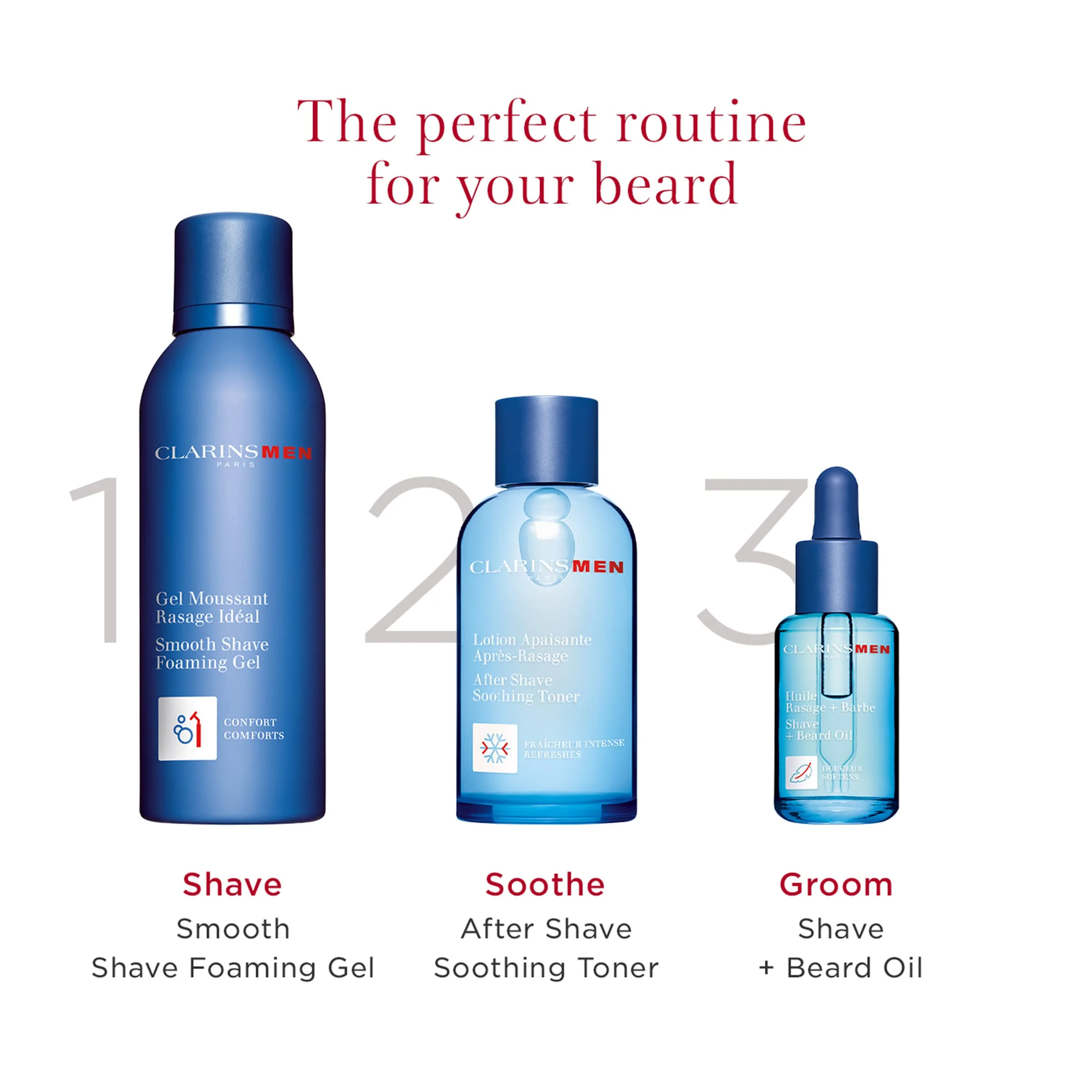 CLARINSMEN Shave + Beard Oil | 2-In-1 Shaving and Beard Oil for Men | Preps Skin and Conditions Beard | Lightweight, Non-Greasy Dry Oil | All Skin Types | 1.0 Fluid Ounces - Image 3