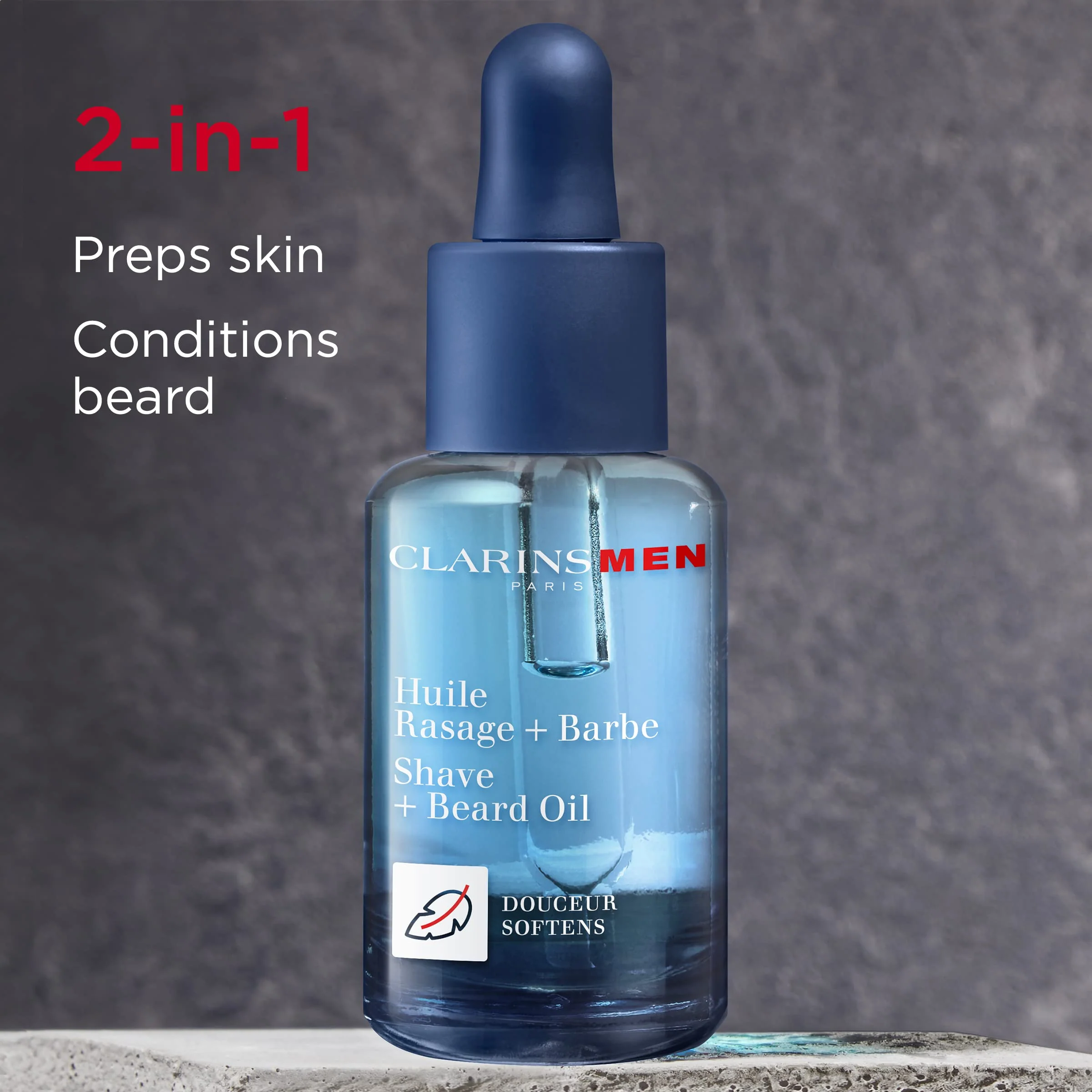 CLARINSMEN Shave + Beard Oil | 2-In-1 Shaving and Beard Oil for Men | Preps Skin and Conditions Beard | Lightweight, Non-Greasy Dry Oil | All Skin Types | 1.0 Fluid Ounces - Image 4