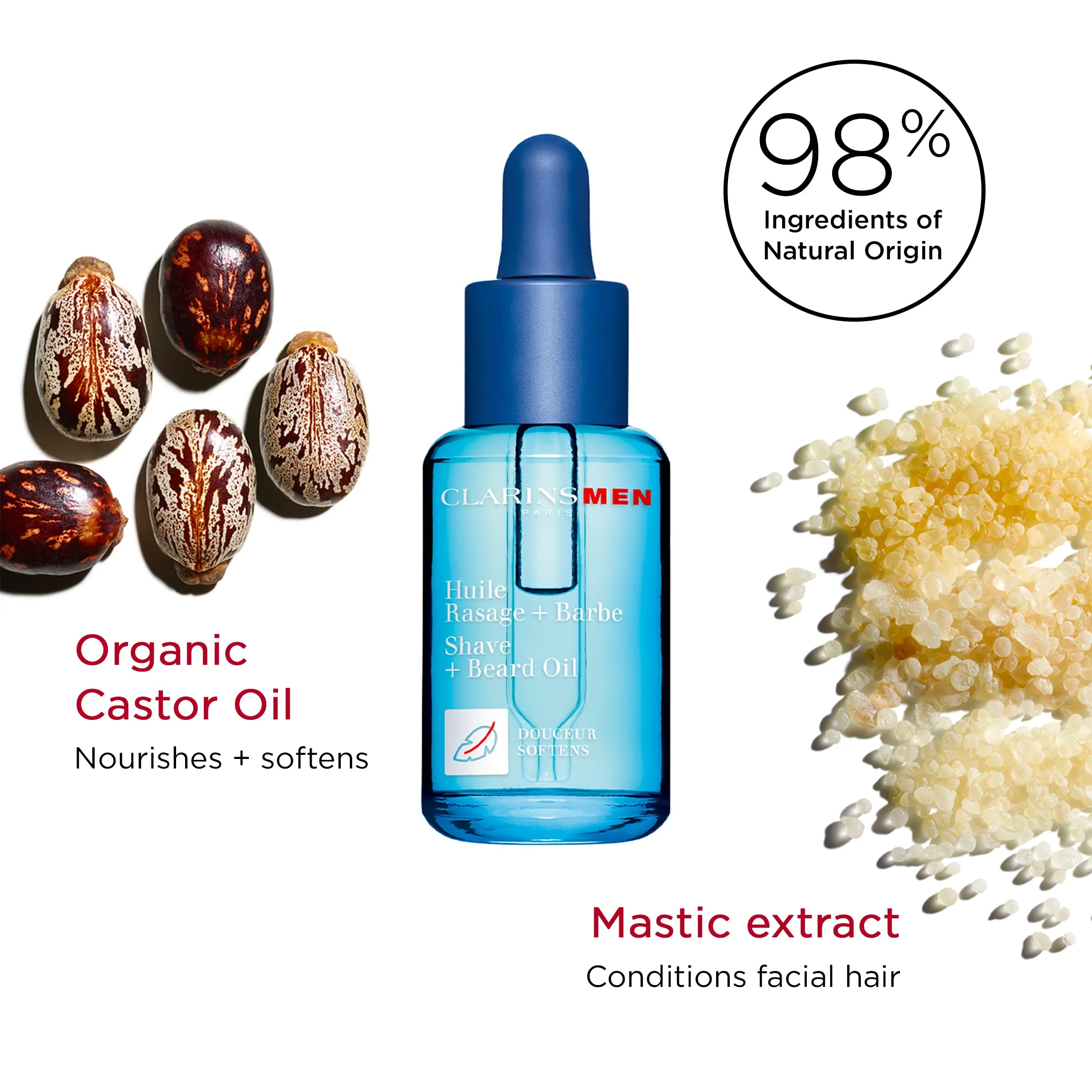 CLARINSMEN Shave + Beard Oil | 2-In-1 Shaving and Beard Oil for Men | Preps Skin and Conditions Beard | Lightweight, Non-Greasy Dry Oil | All Skin Types | 1.0 Fluid Ounces - Image 6
