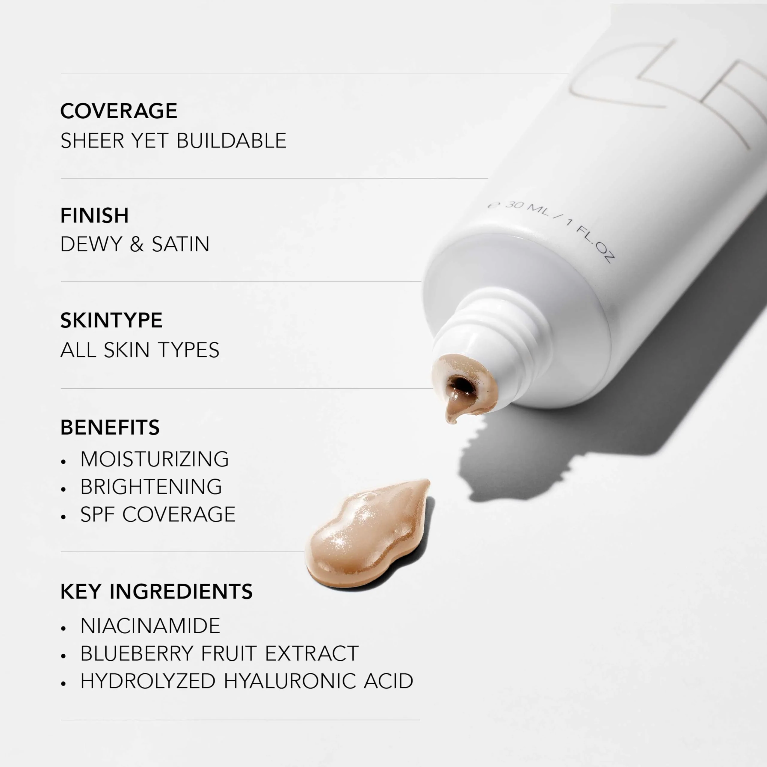 CLE Cosmetics CCC Cream (Warm Light 106 / SPF 50) - Color Correcting With Sunscreen - Lightweight, Hydrating Foundation - BB & CC Hybrid - Light to Medium Coverage - 1 fl oz - Image 6