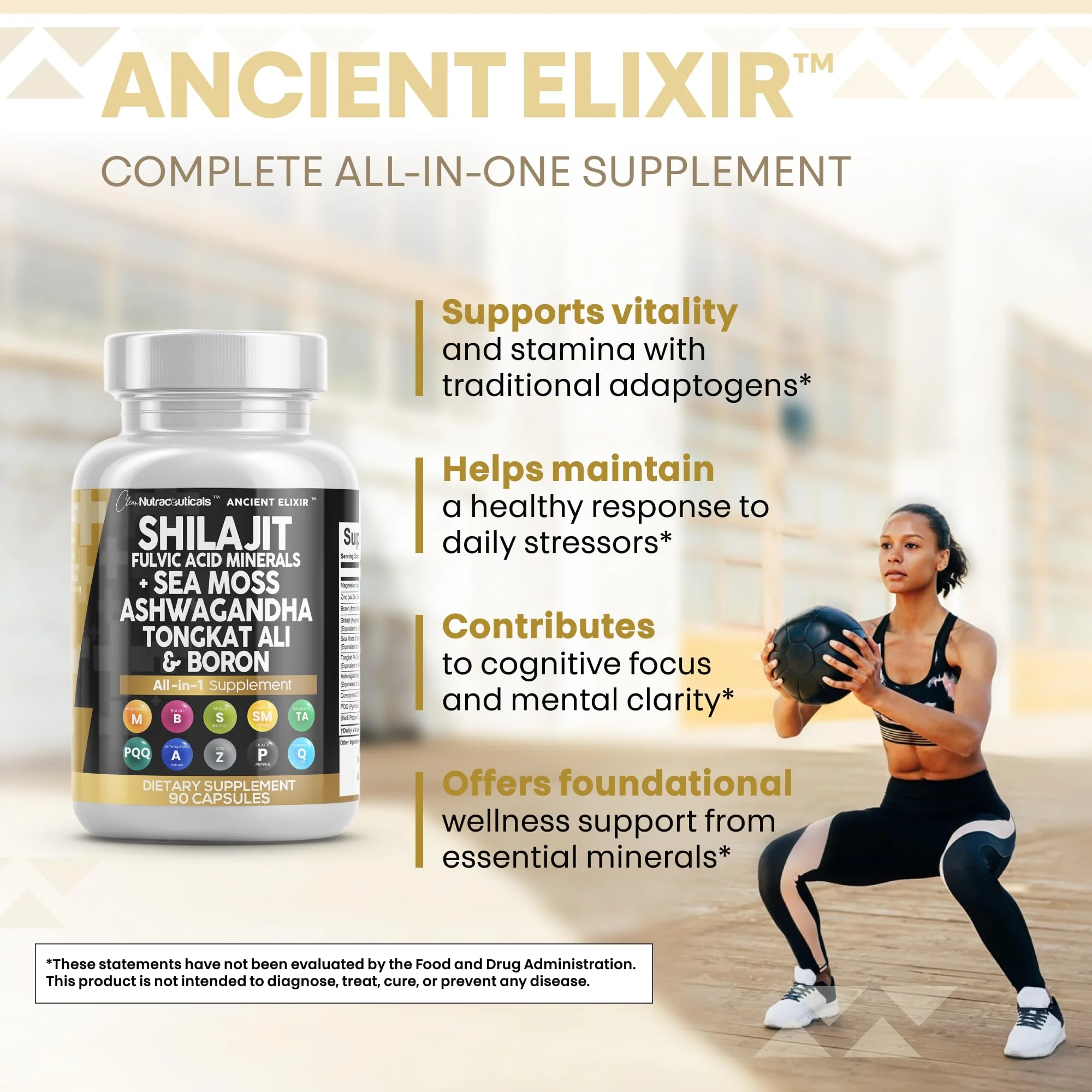 Clean Nutraceuticals Shilajit Supplement for Men with Sea Moss, Tongkat Ali, Ashwagandha, Boron, Zinc, CoQ10, PQQ - Fulvic Acid Capsules - Energy Support - 90 Count - Resin, Gummy & Powder Alternative - Image 5