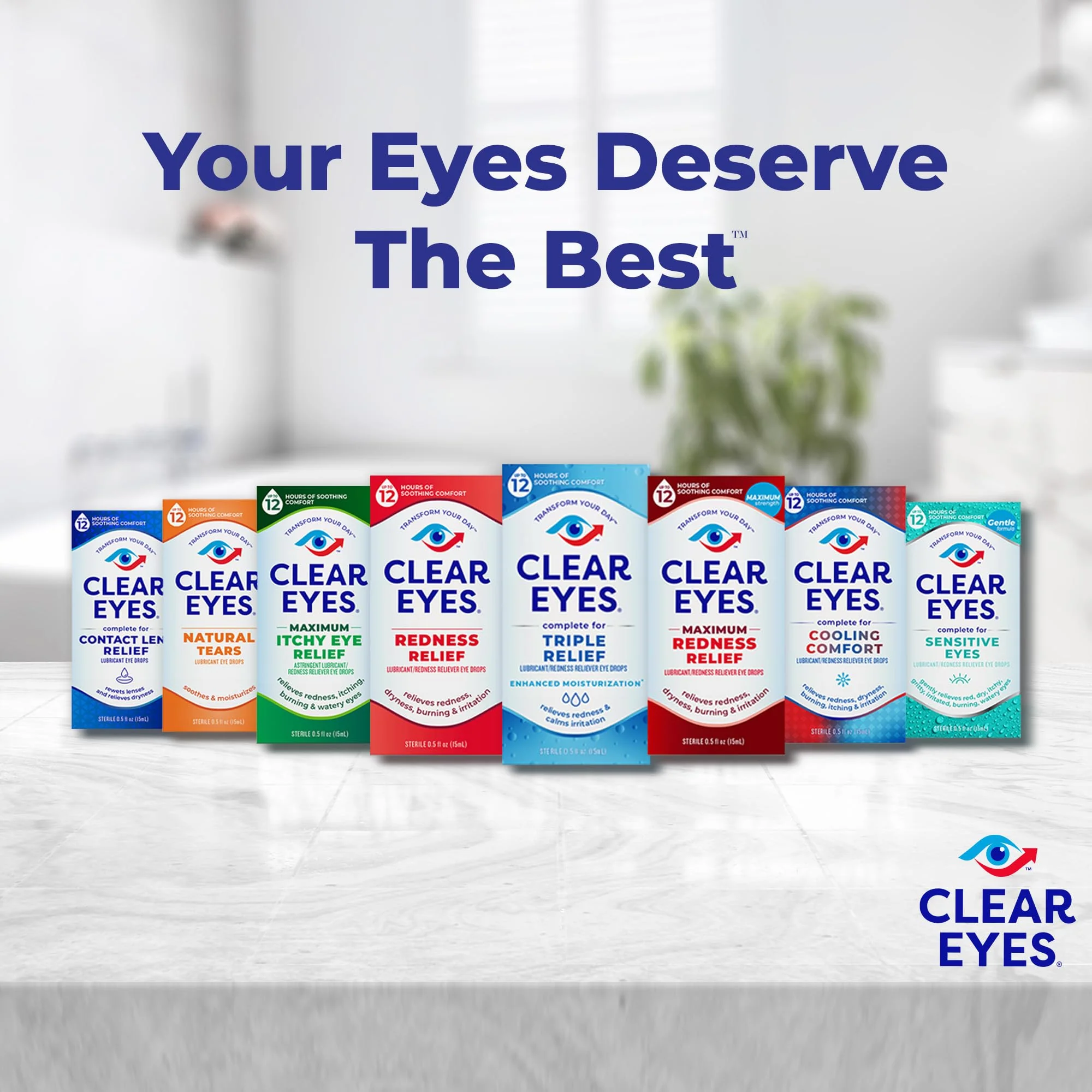 Clear Eyes Contact Lens Relief Eye Drops, 0.5 Fl Oz - Image 6