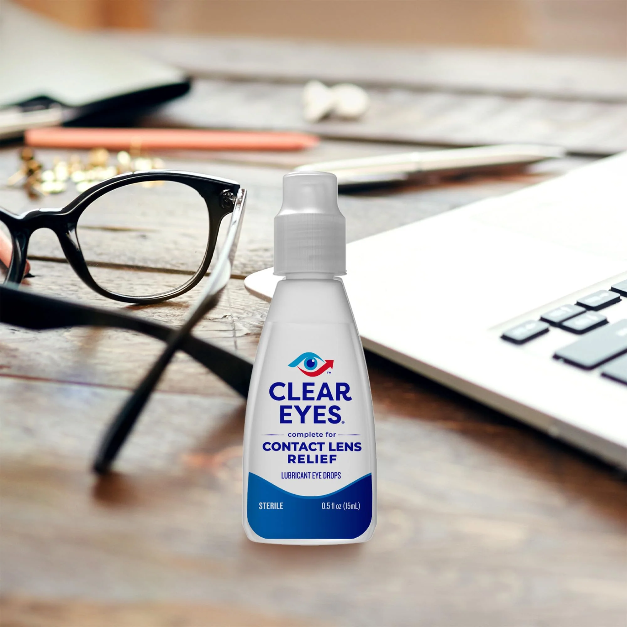 Clear Eyes Contact Lens Relief Eye Drops, 0.5 Fl Oz - Image 7