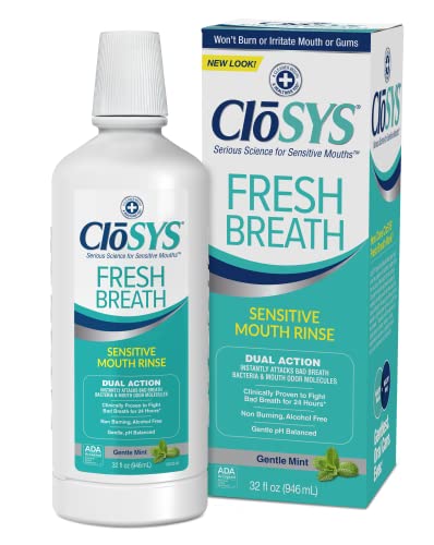 CloSYS Mouthwash, 32 Ounce, 2 Count, Fresh Breath Mouthwash, Gentle Mint, Alcohol Free, Dye Free, pH Balanced Mouth Wash, Helps Soothe Entire Mouth, Fights Bad Breath - Image 8