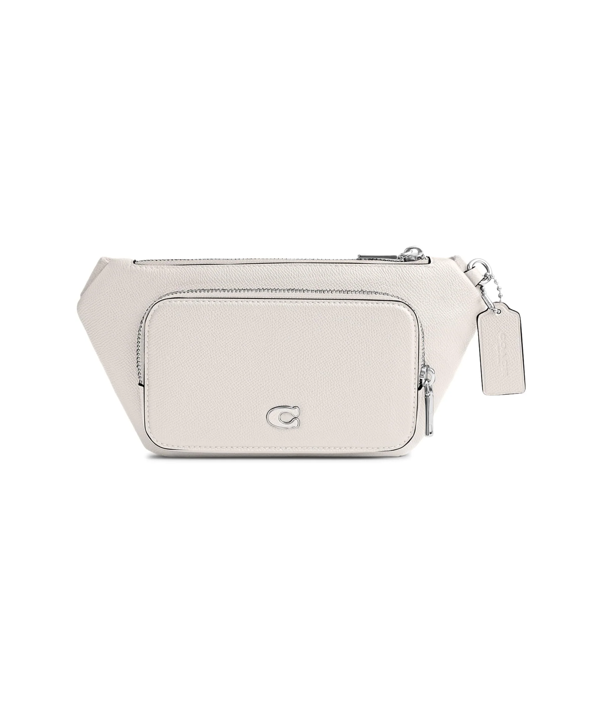 COACH Belt Bag in Cross Grain Leather Chalk One Size