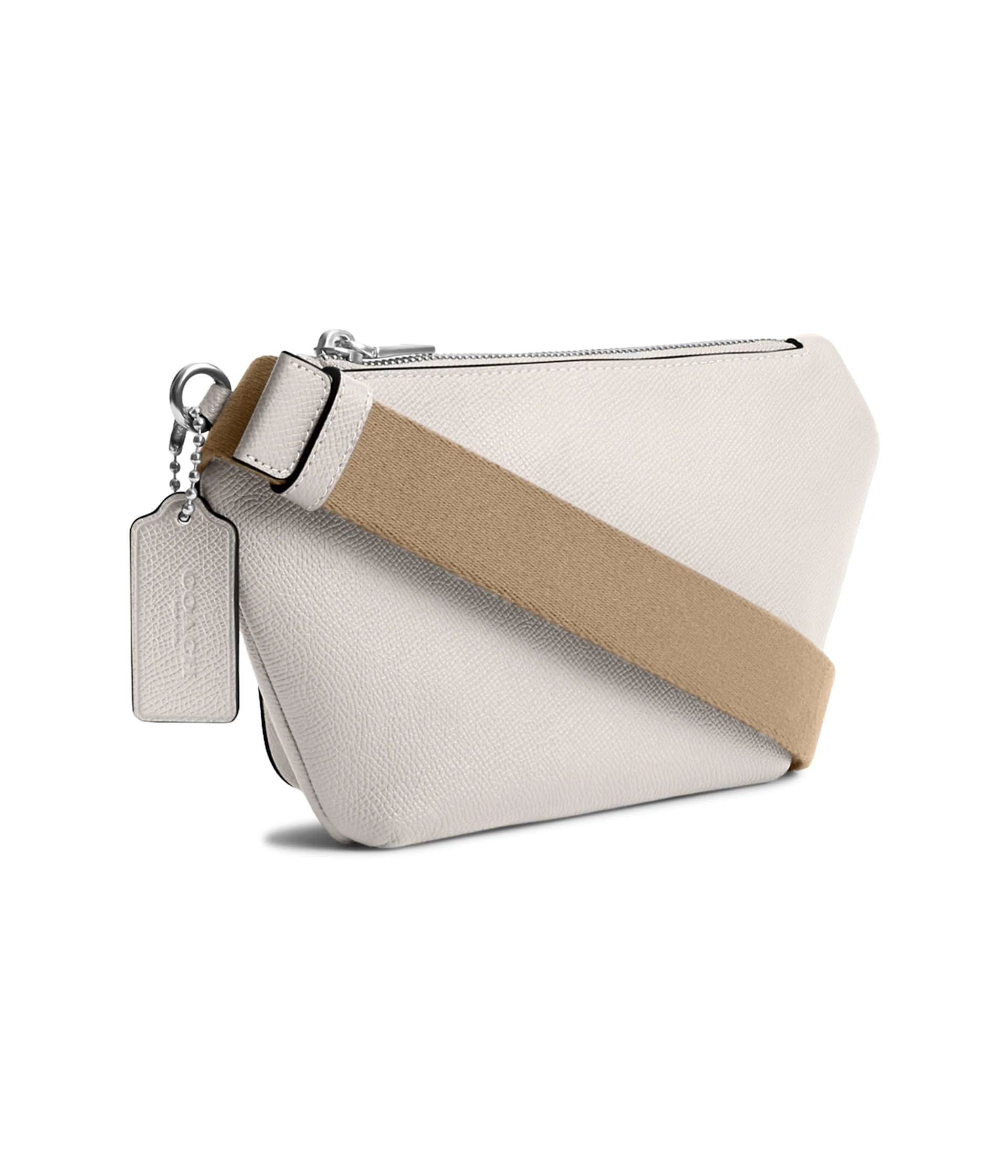 COACH Belt Bag in Cross Grain Leather Chalk One Size - Image 7