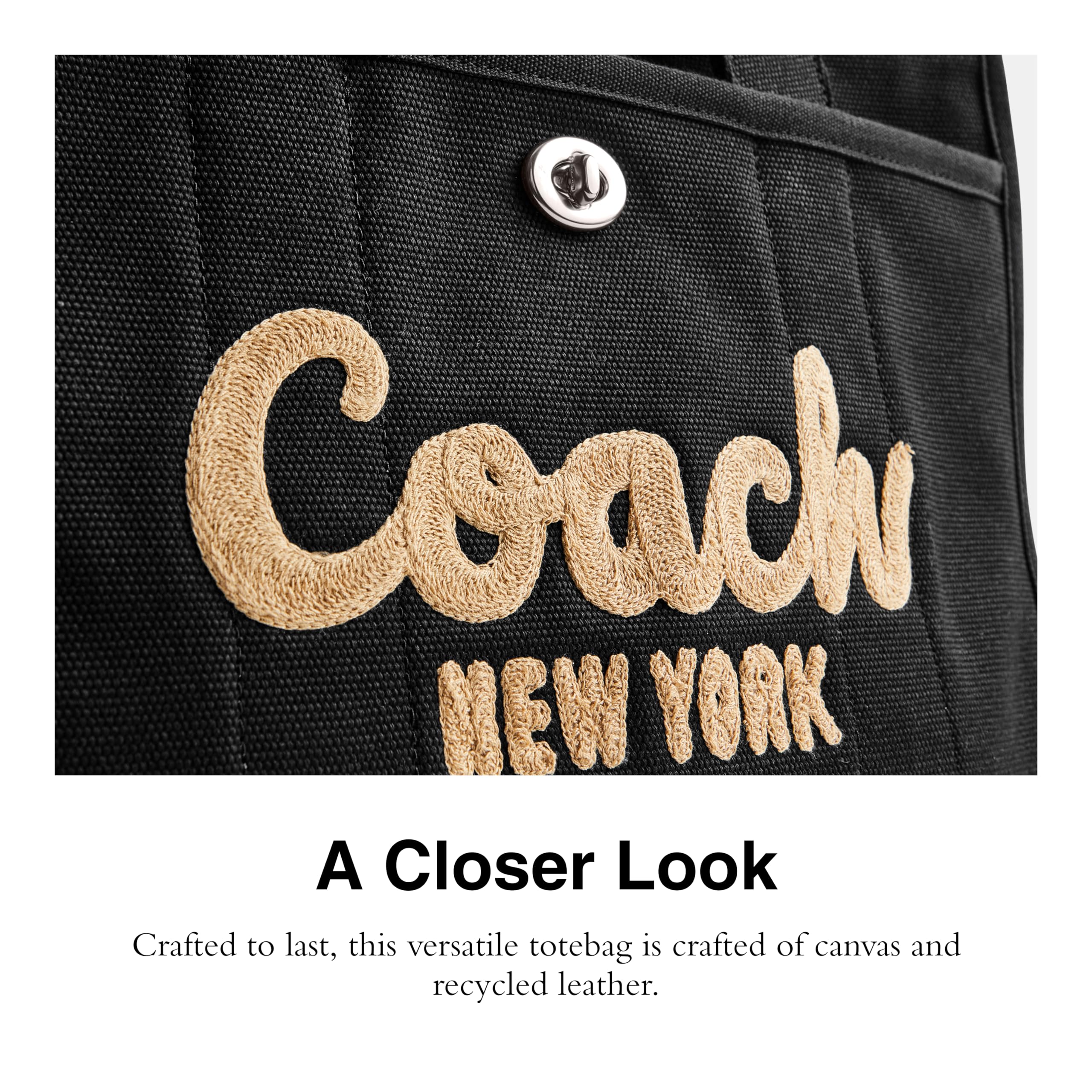 COACH Cargo Tote Black One Size - Image 3