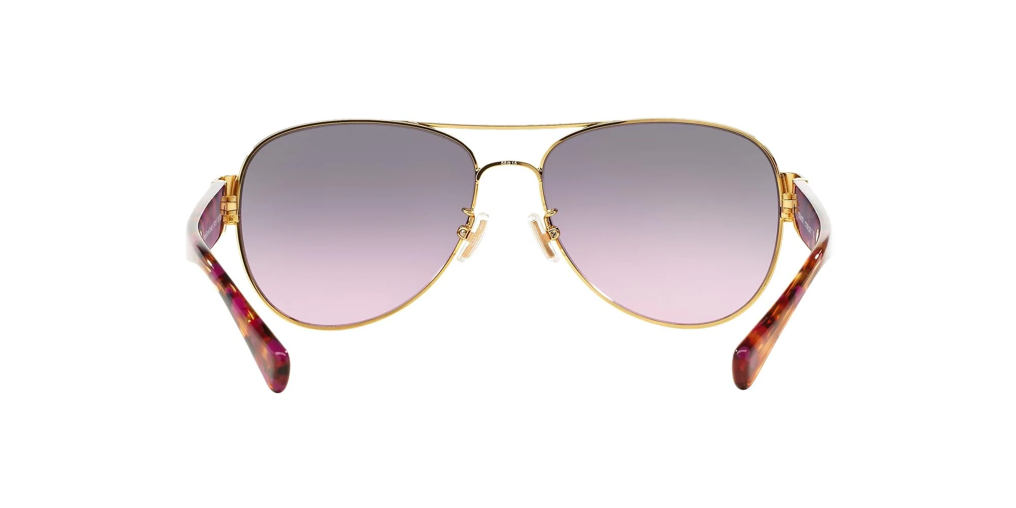 Coach HC7059 Sunglasses, Purple/Gold/Grey Purple Gradient, 58 mm - Image 2