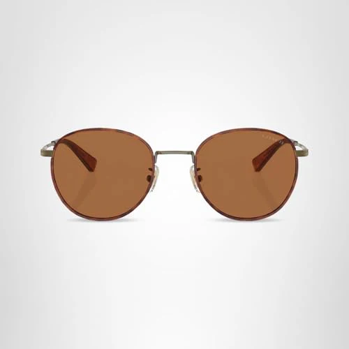 COACH HC7163 Sunglasses, Antique Gold/Amber Tortoise/Amber Solid, 52 mm - Image 2