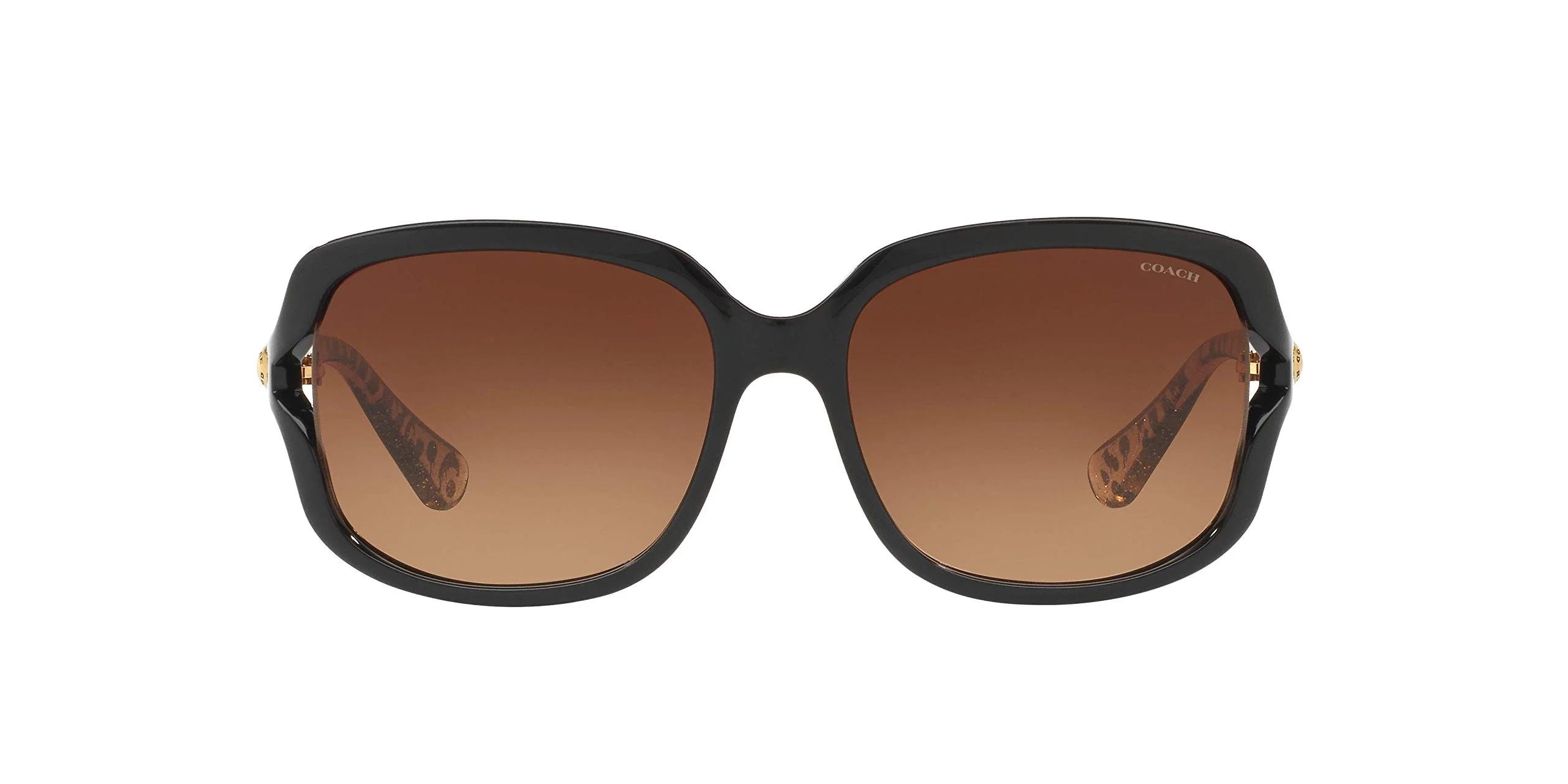 COACH HC8169-535313 Sunglasses BLACK w/BROWN GRADIENT 57mm - Image 5