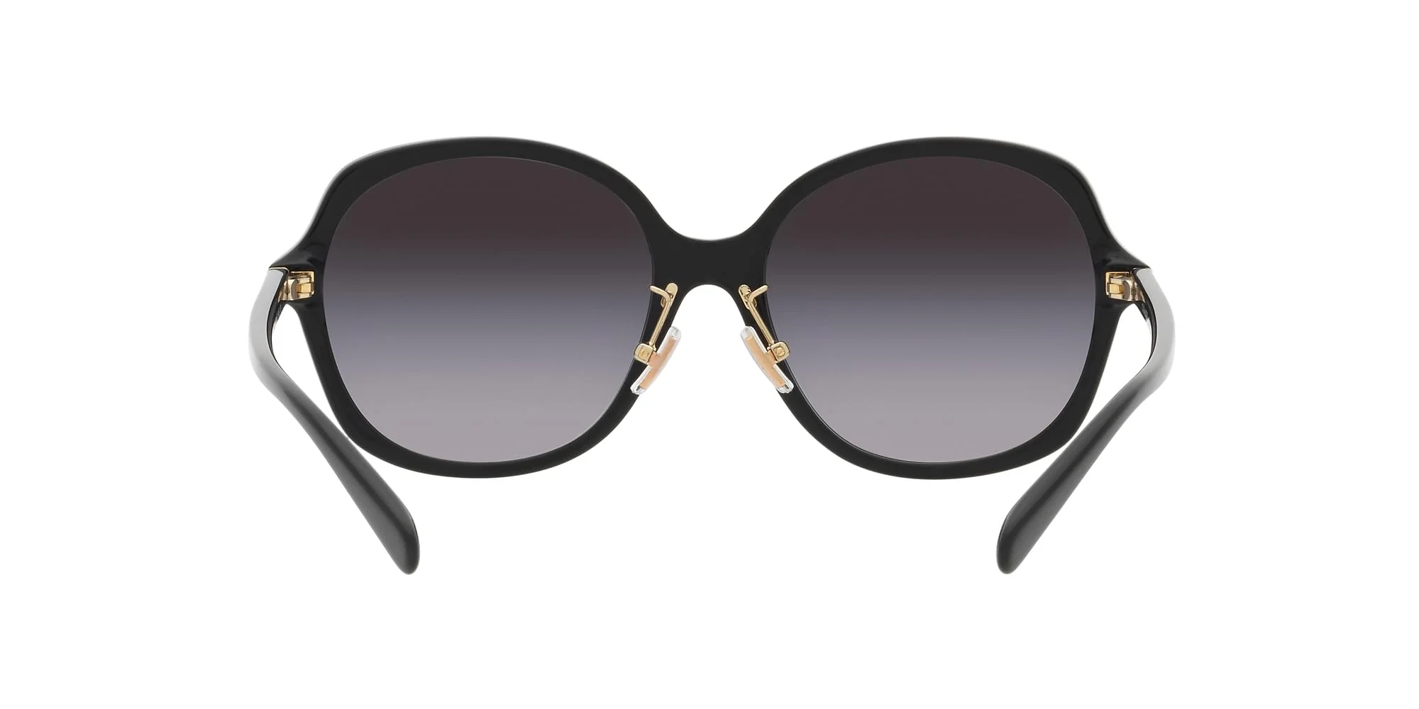 COACH HC8360F Low Bridge Fit Sunglasses, Black/Grey Gradient, 58 mm - Image 2