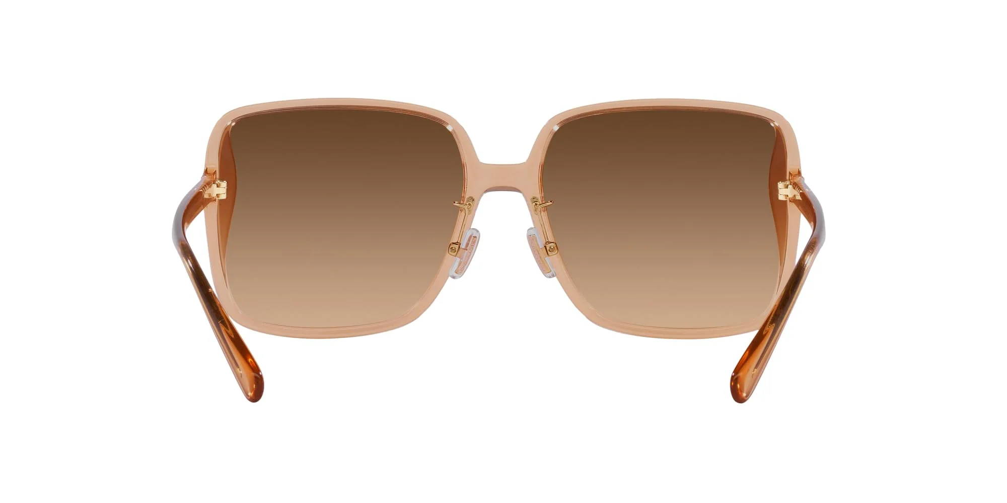Coach HC8368D Sunglasses, Transparent Brown/Brown Gradient, 61 mm - Image 2