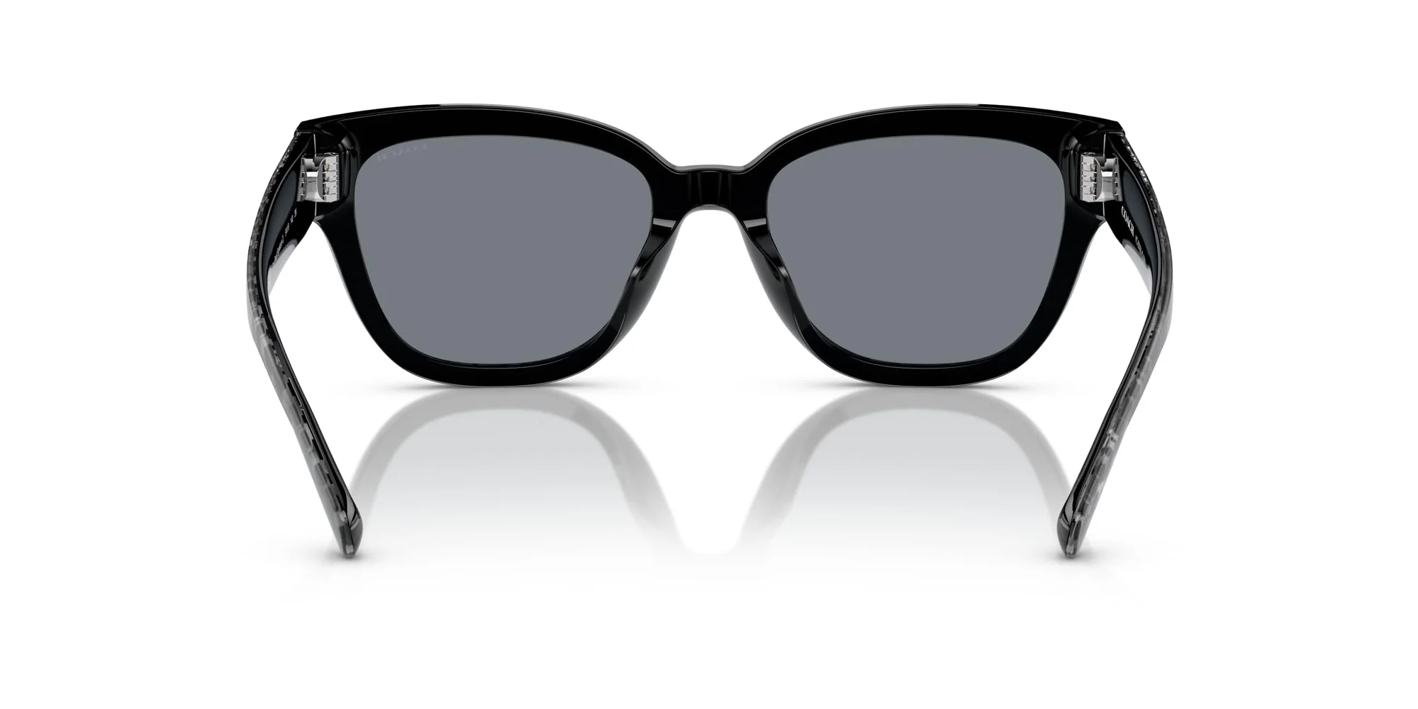 Coach HC8379U Universal Fit Sunglasses, Grey Pearl Signature C/Light Silver Mirrored, 54 mm - Image 3