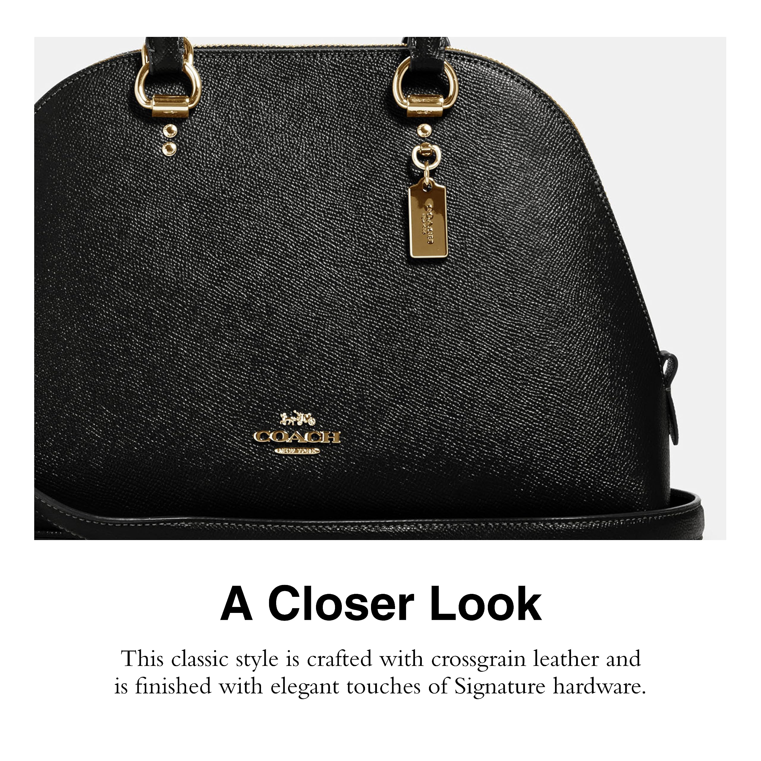 COACH Katy Satchel, Black - Image 4