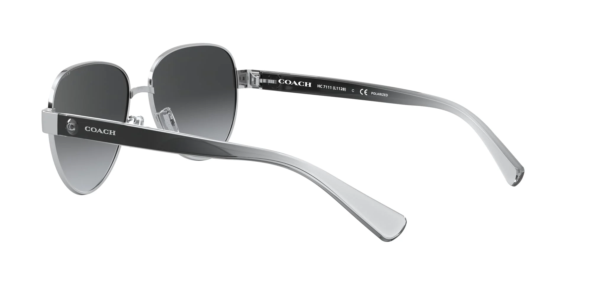 Coach Sunglasses HC 7111 9001T3 Silver - Image 4