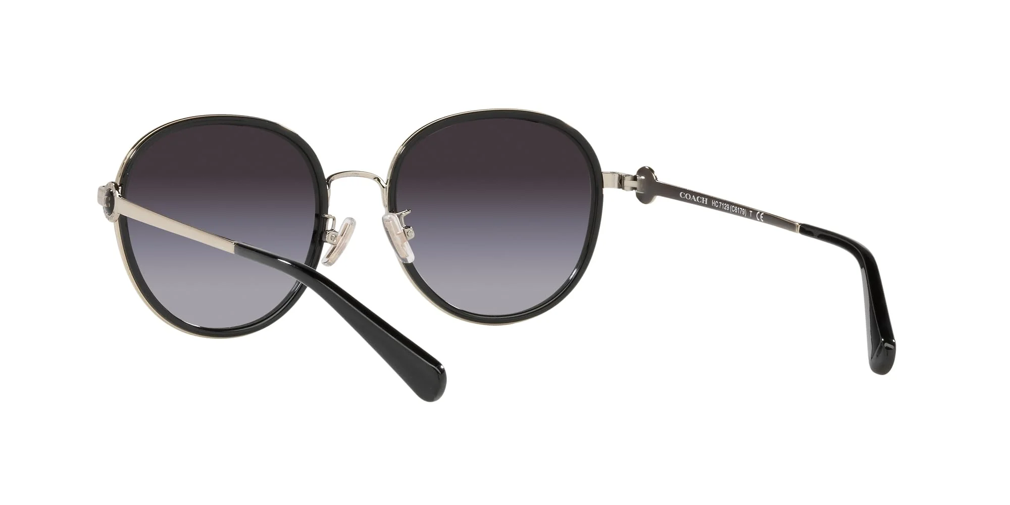 Coach Sunglasses HC 7129 50028G C6179 Black Grey Gradient - Image 3
