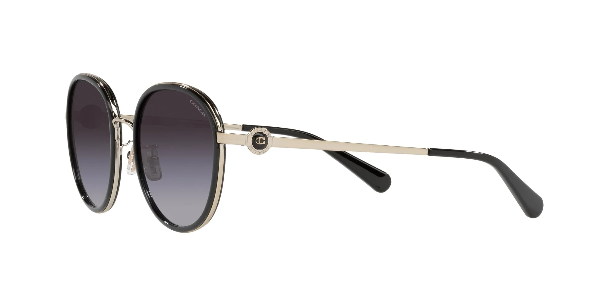 Coach Sunglasses HC 7129 50028G C6179 Black Grey Gradient - Image 6