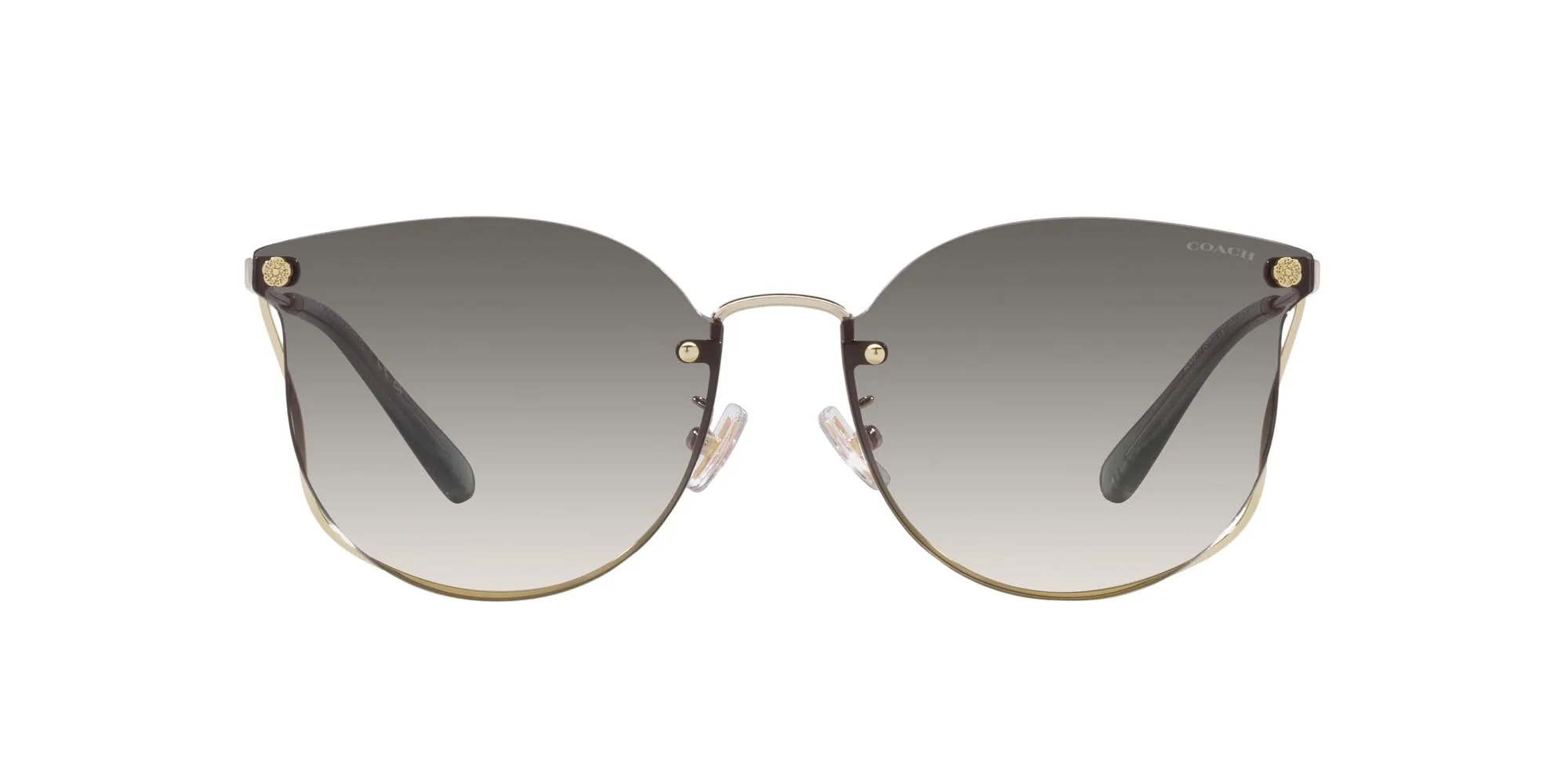 COACH Sunglasses HC 7151 D 900511 Ch573 Shiny Light Gold Black G