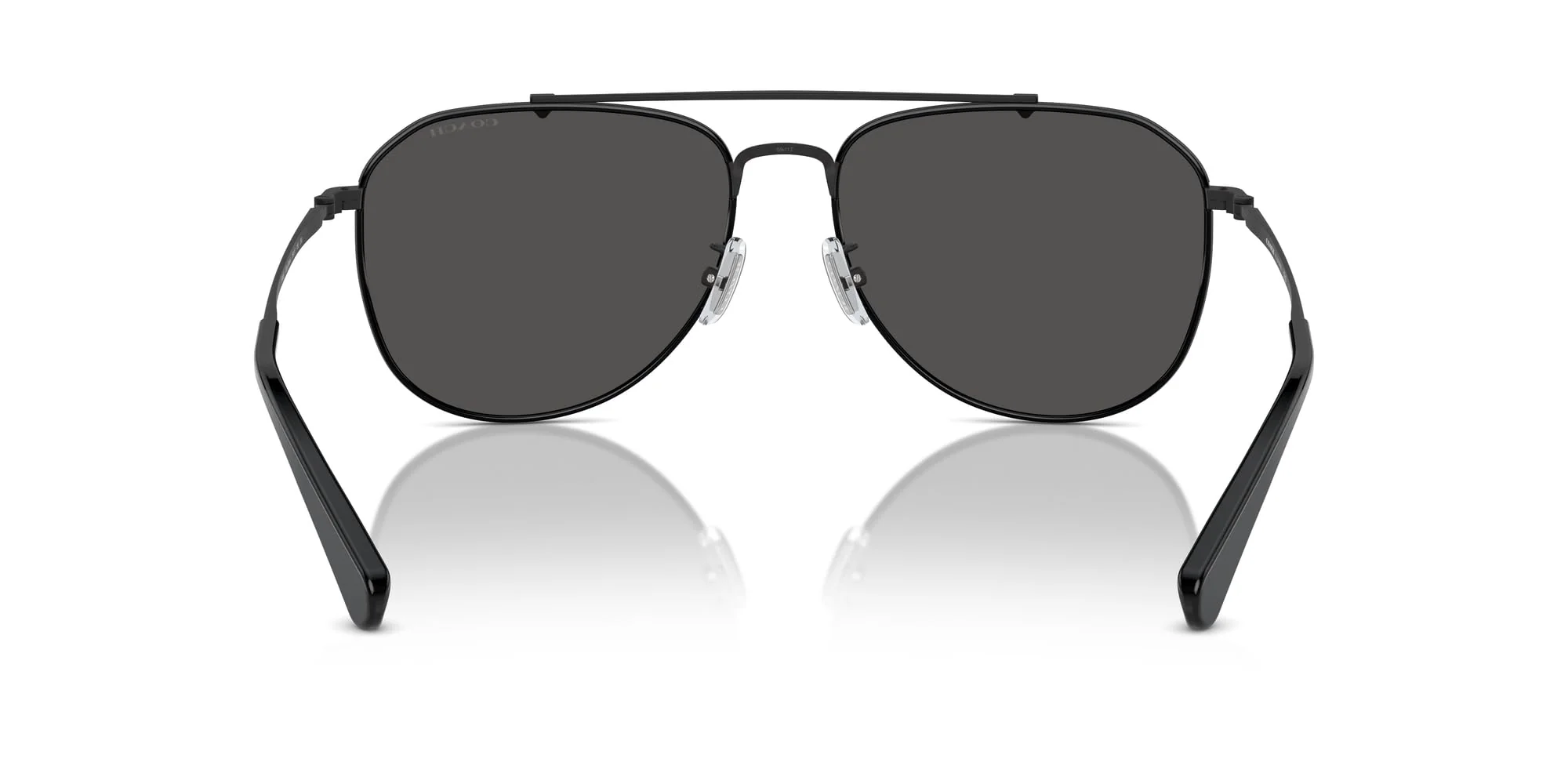 COACH Sunglasses HC 7164 934487 Cr626 Satin Black Grey Solid - Image 3