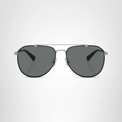 COACH Sunglasses HC 7164 936881 Satin Gunmetal/Black Grey Solid Polar Policarb - Image 2