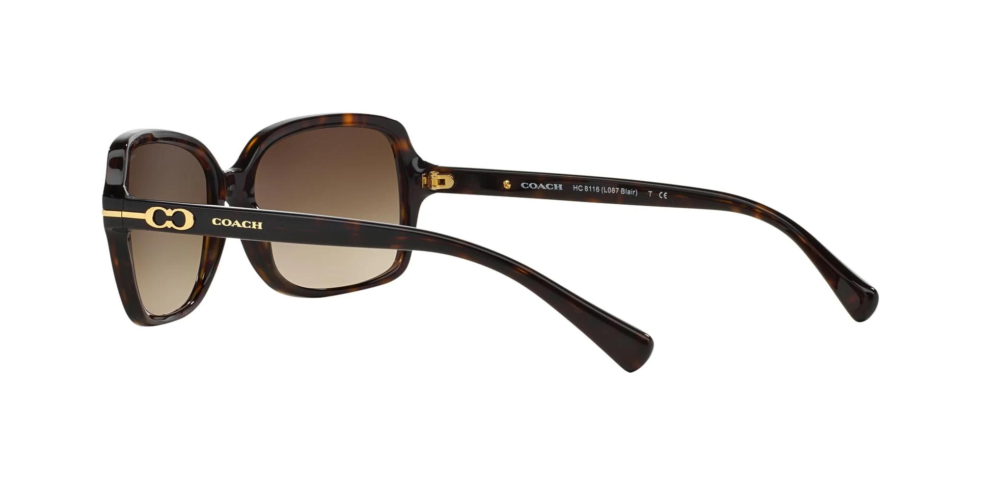 Coach Sunglasses HC 8116 500113 L087 Blair Dark Tortoise Brown - Image 4