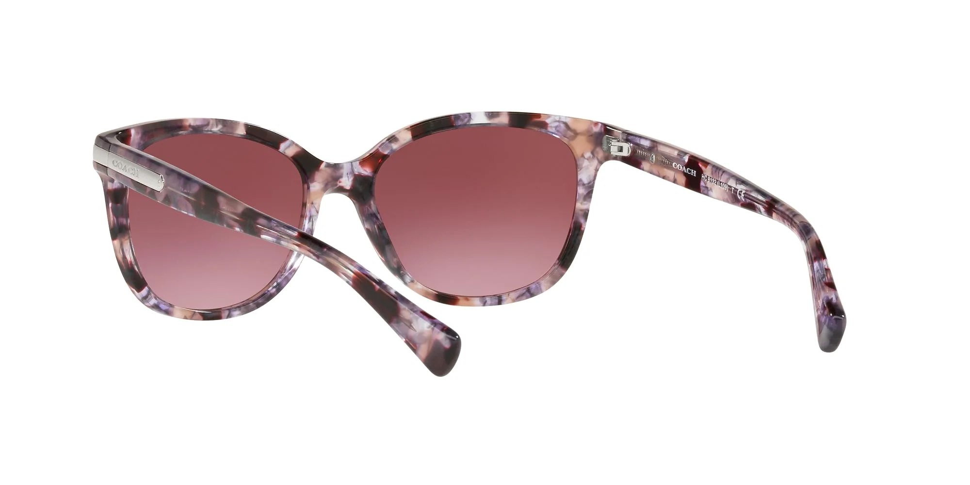 COACH Sunglasses HC 8132 55488H L109 Purple Tortoise Burgundy - Image 3