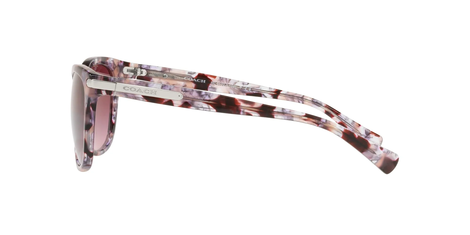 COACH Sunglasses HC 8132 55488H L109 Purple Tortoise Burgundy - Image 5